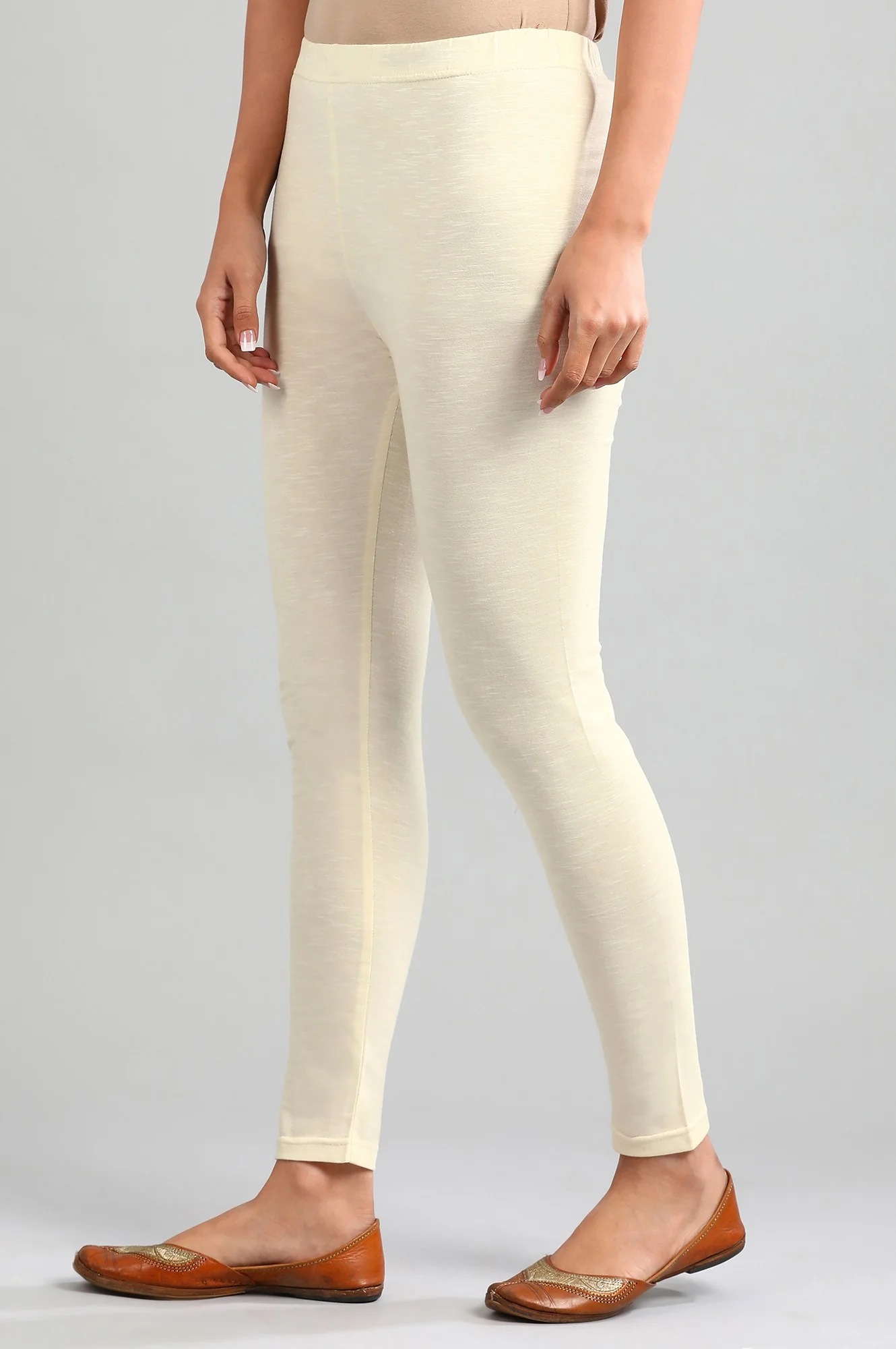 Off-White Yarn-dyed Winter Tights - Image 3