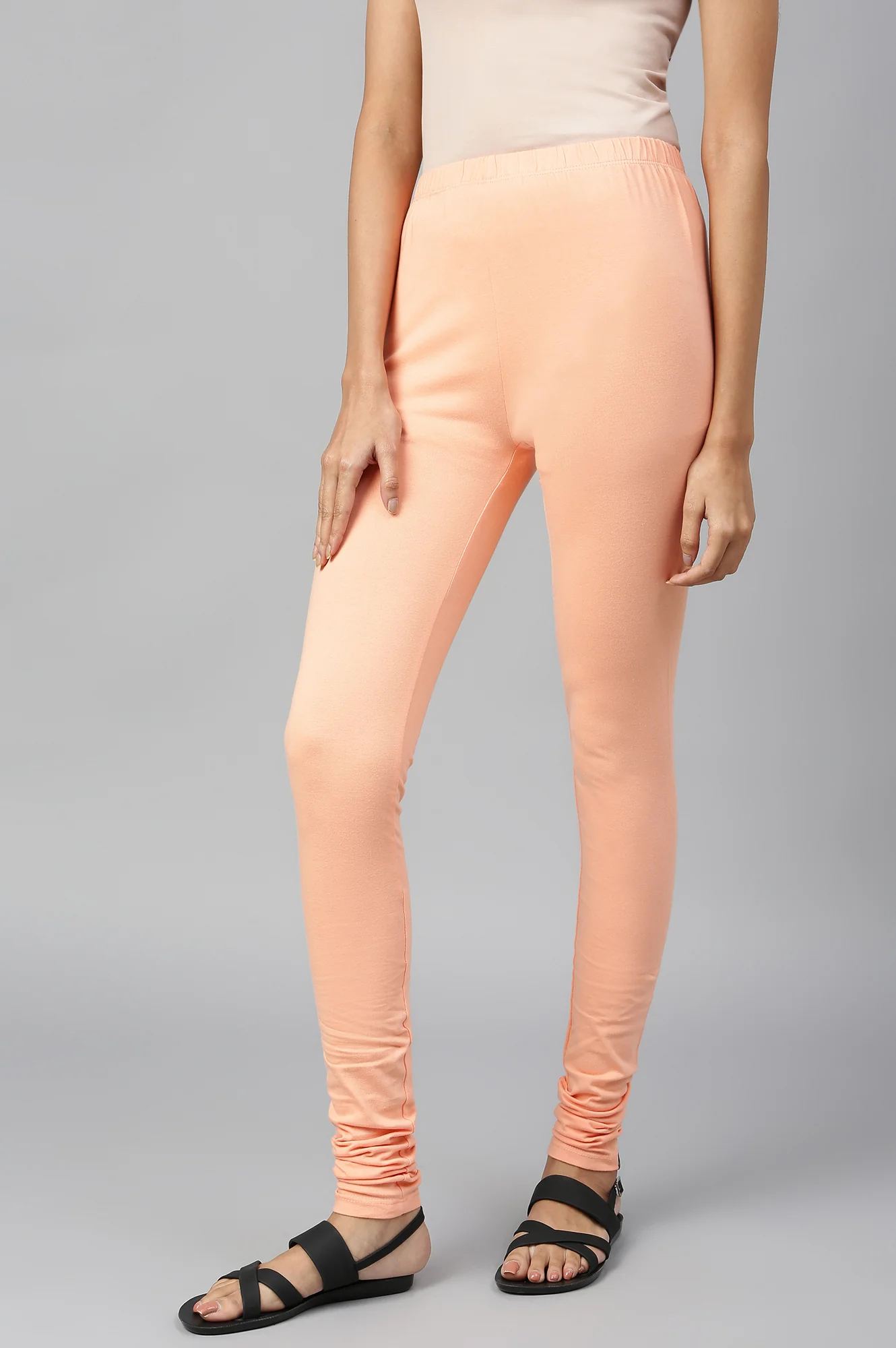Orange Skin Fit Churidar - Image 2