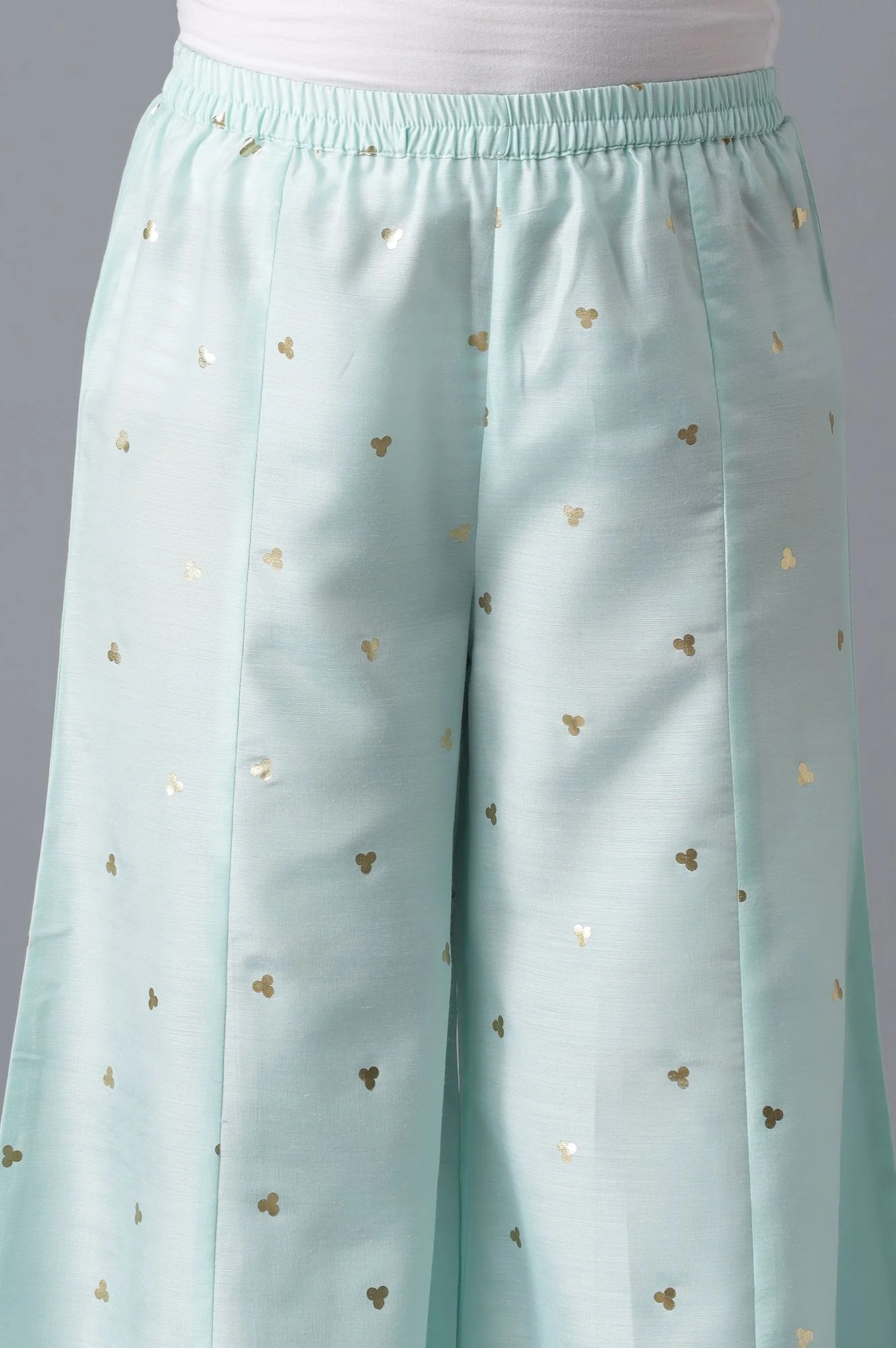 Pastel Blue kurta and Palazzo Girls Set - Image 6