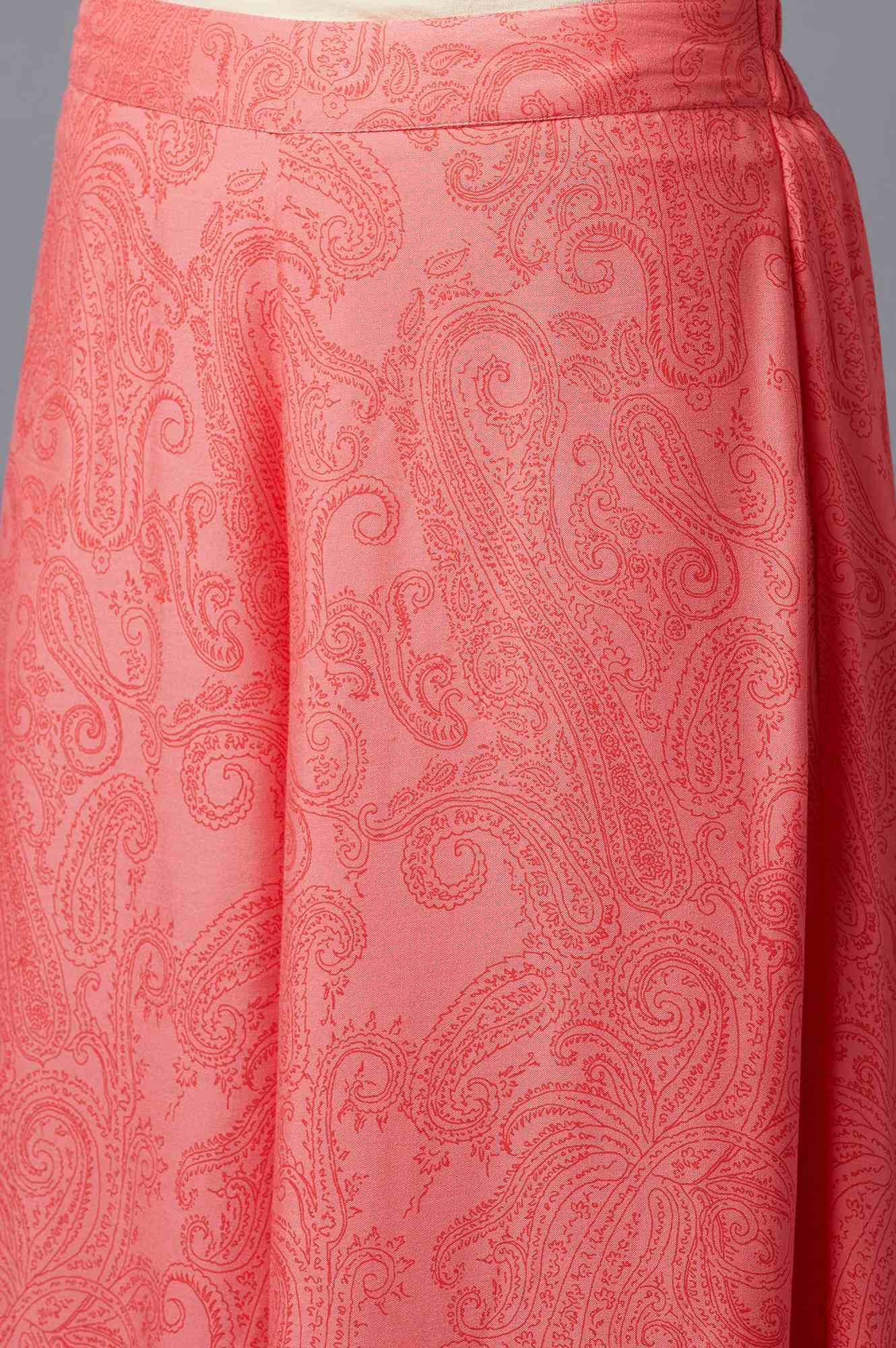 Peach Solid Culottes - Image 6