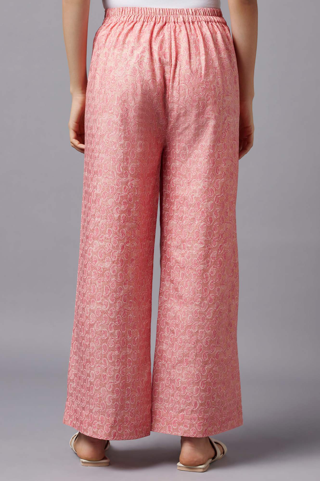 Peach Straight Palazzo - Image 2