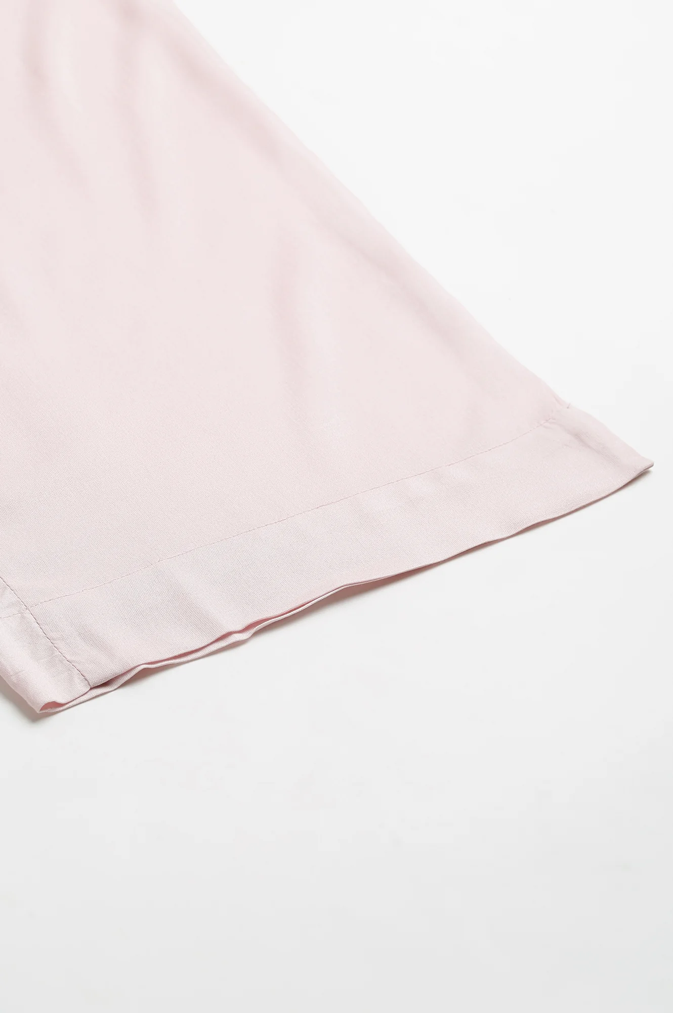 Pink Ankle Length Solid LIVA Eco Palazzos - Image 7