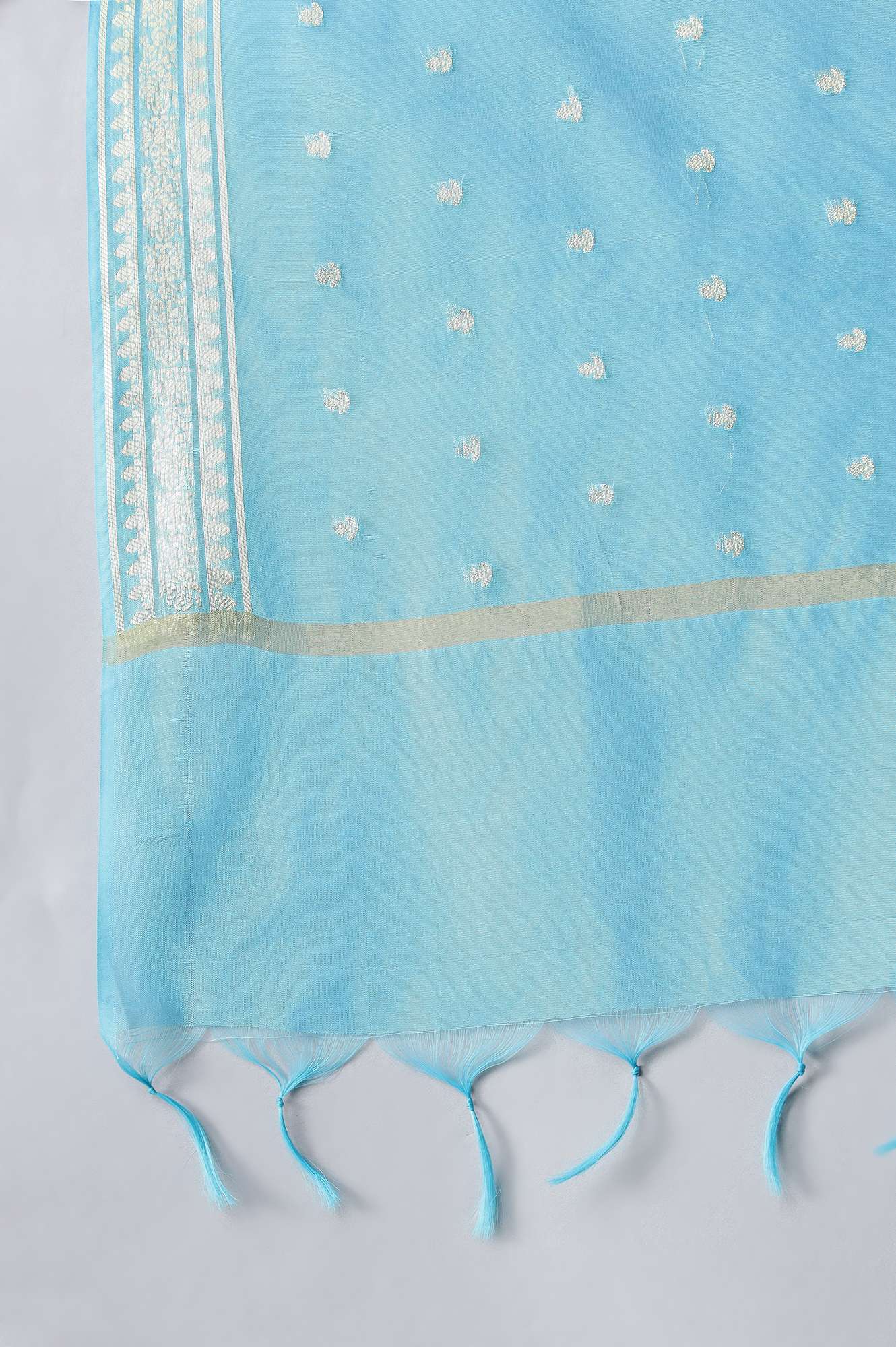 Pink Bead Work Dress and Dupatta Set - Image 6
