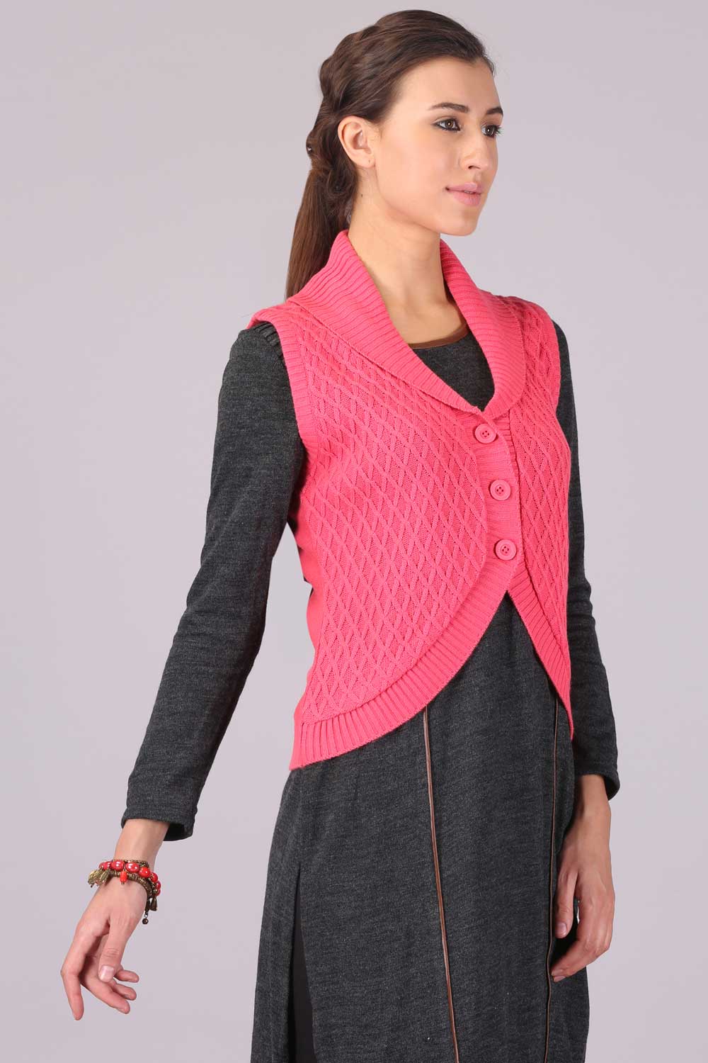 Pink Collar Neck Sweater - Image 4