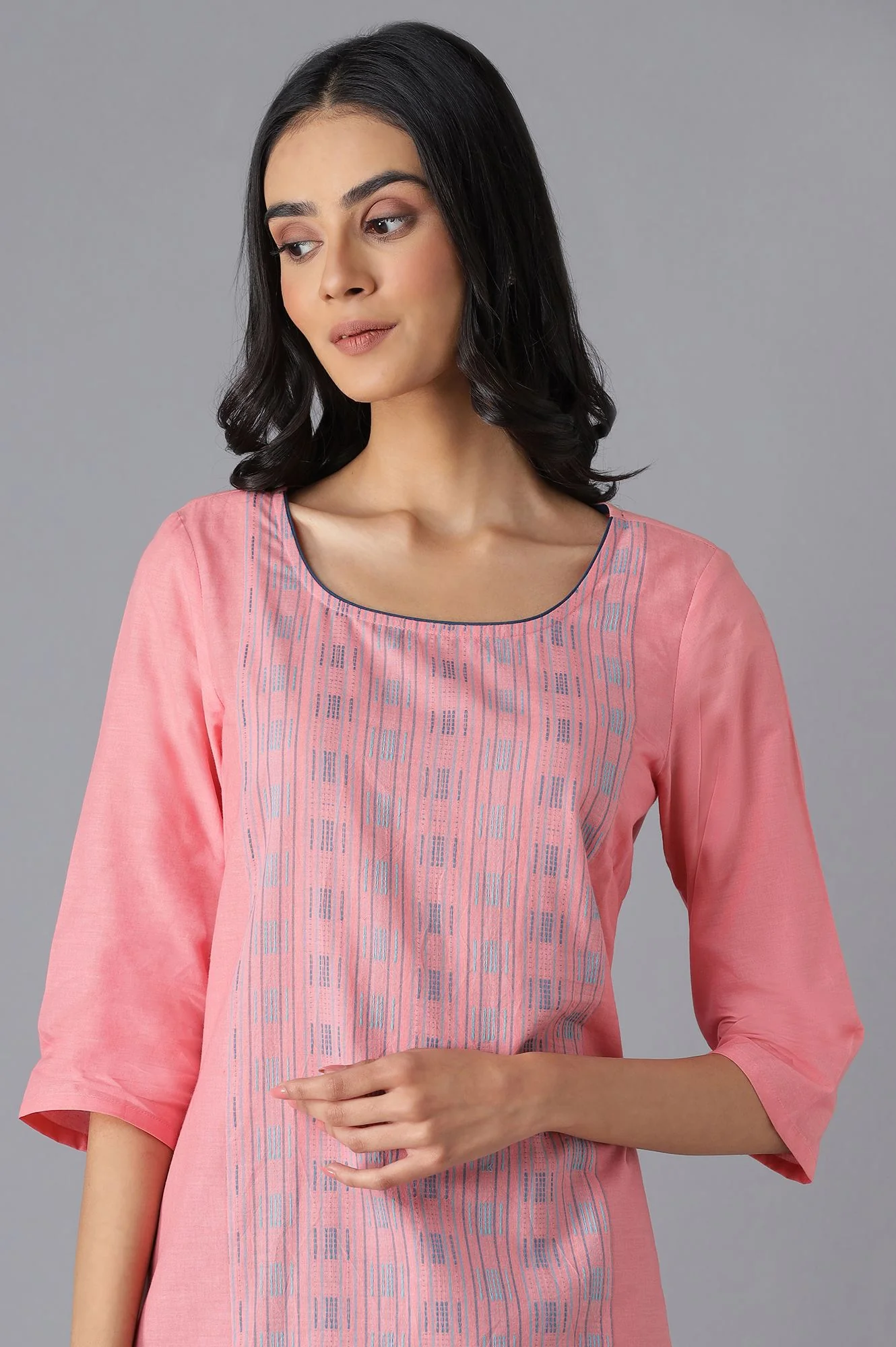 Pink Ethnic kurta - Image 6