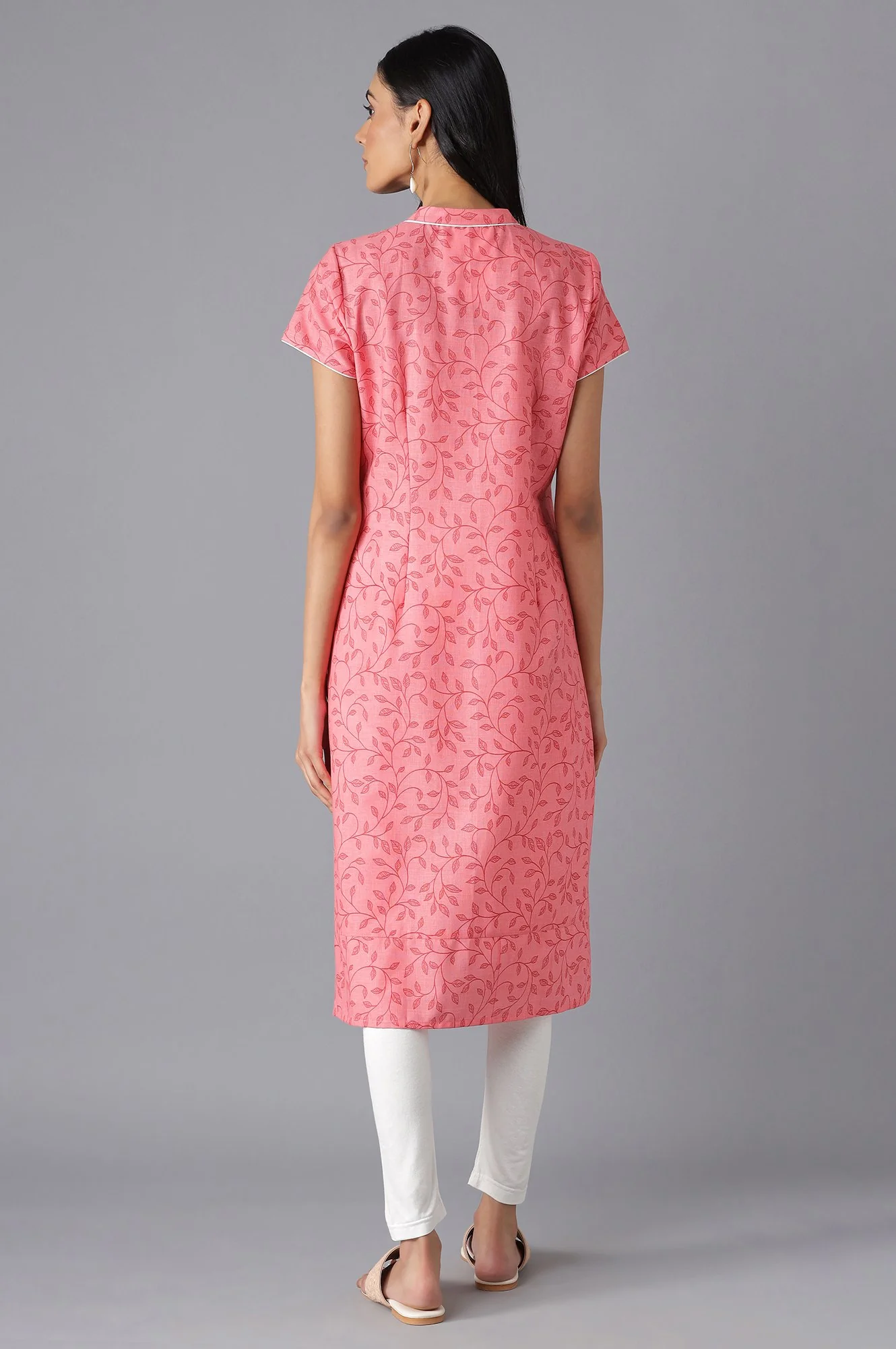 Pink Printed kurta - Image 2