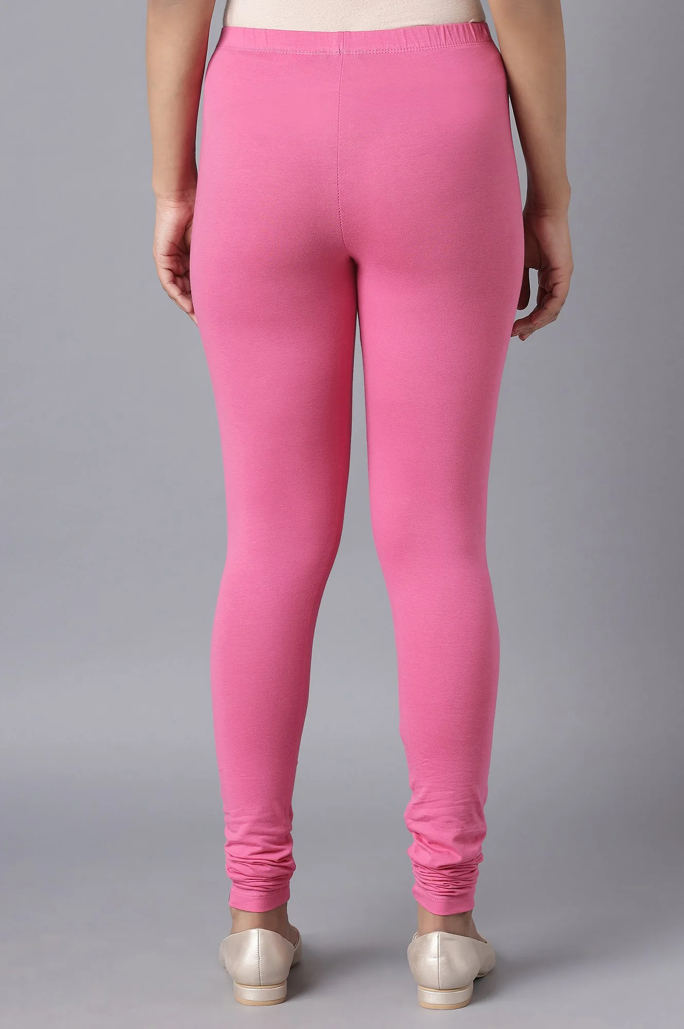 Pink Skin Fit Churidar - Image 2