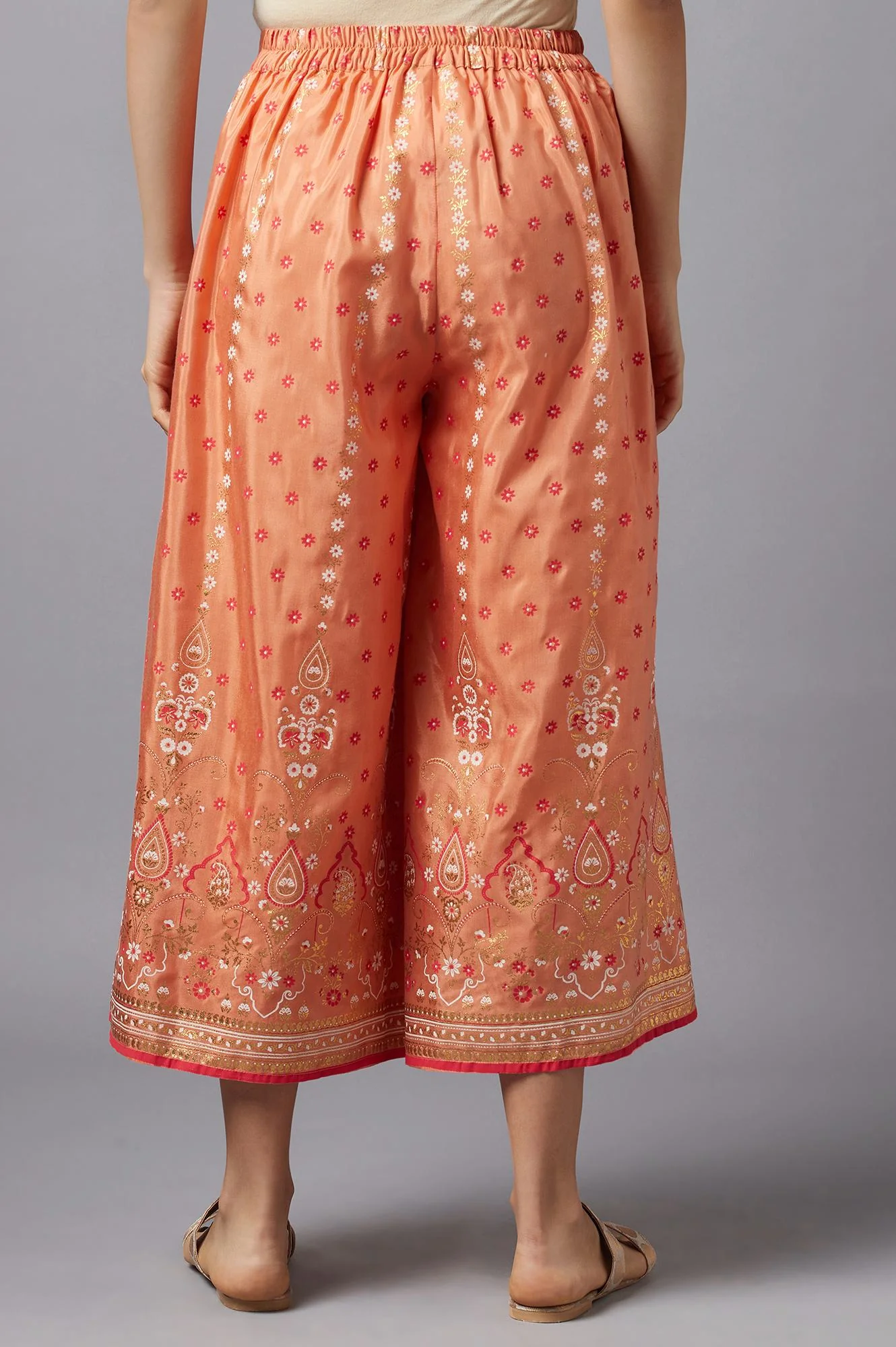Pink Solid Culottes - Image 2