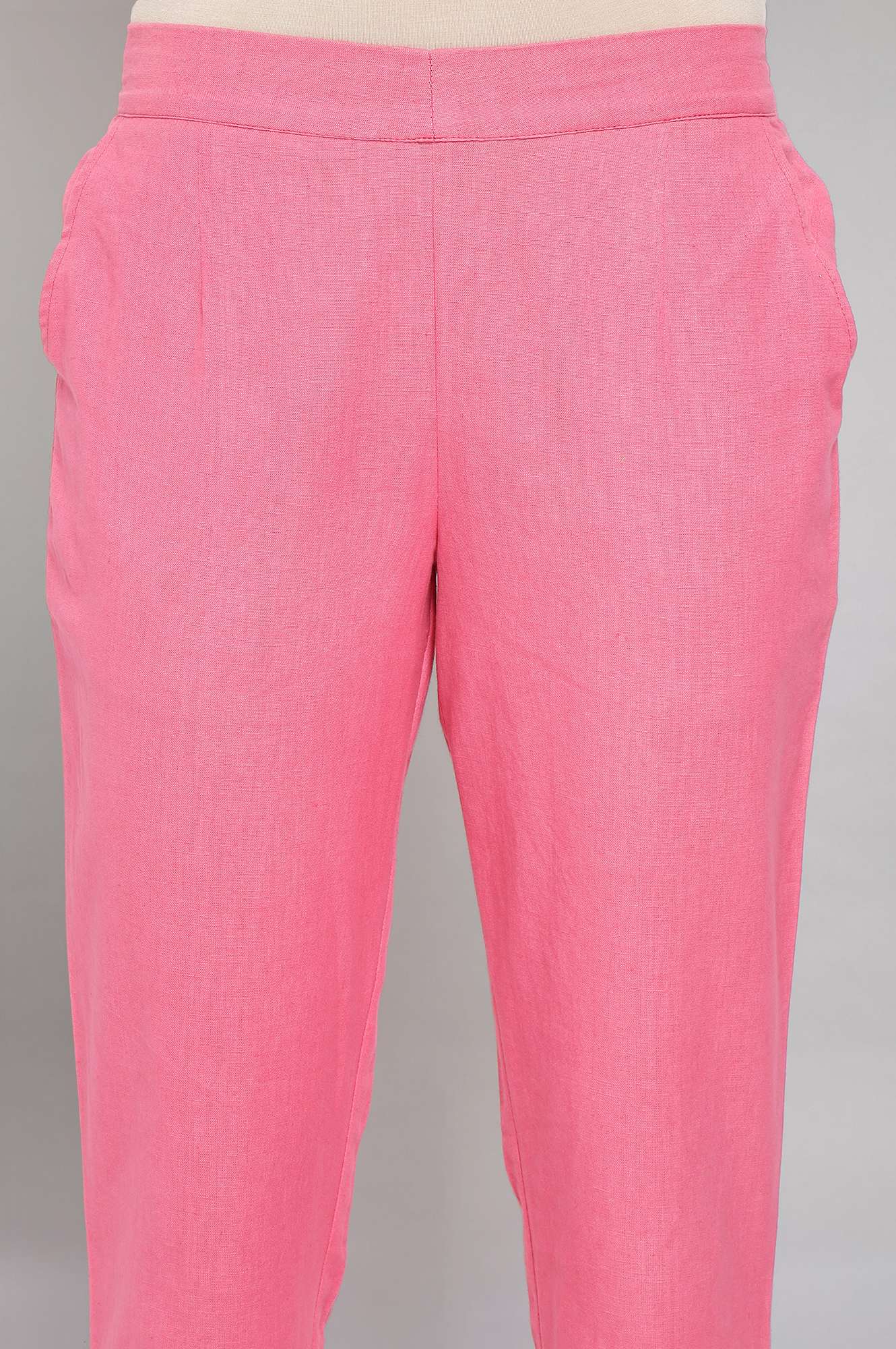 Pink Solid Trousers - Image 6