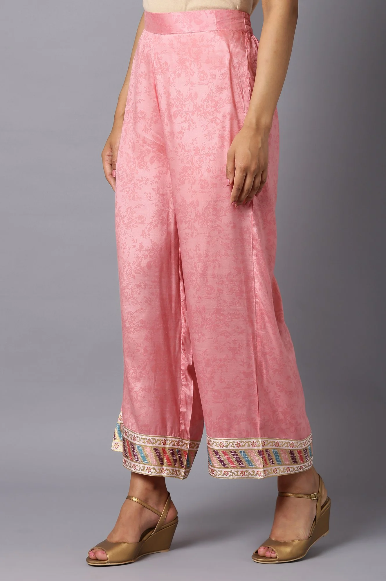 Pink Straight Palazzo - Image 3