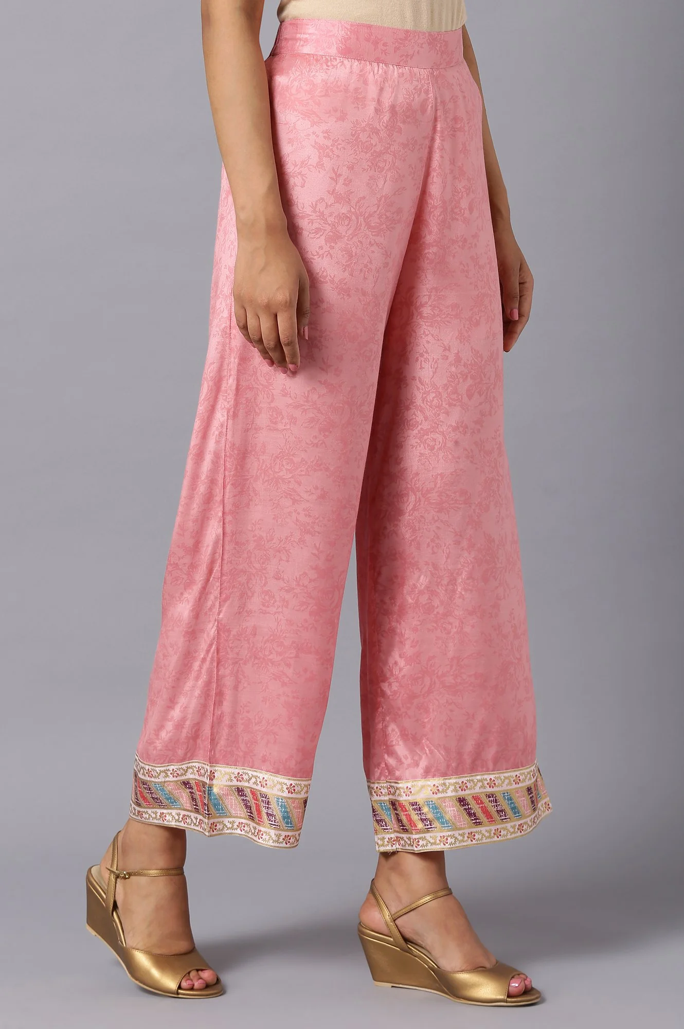 Pink Straight Palazzo - Image 4