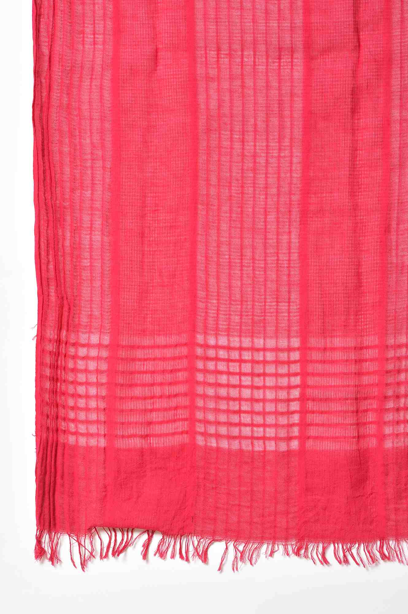 Pink Yarn-Dyed Premium Dupatta - Image 4