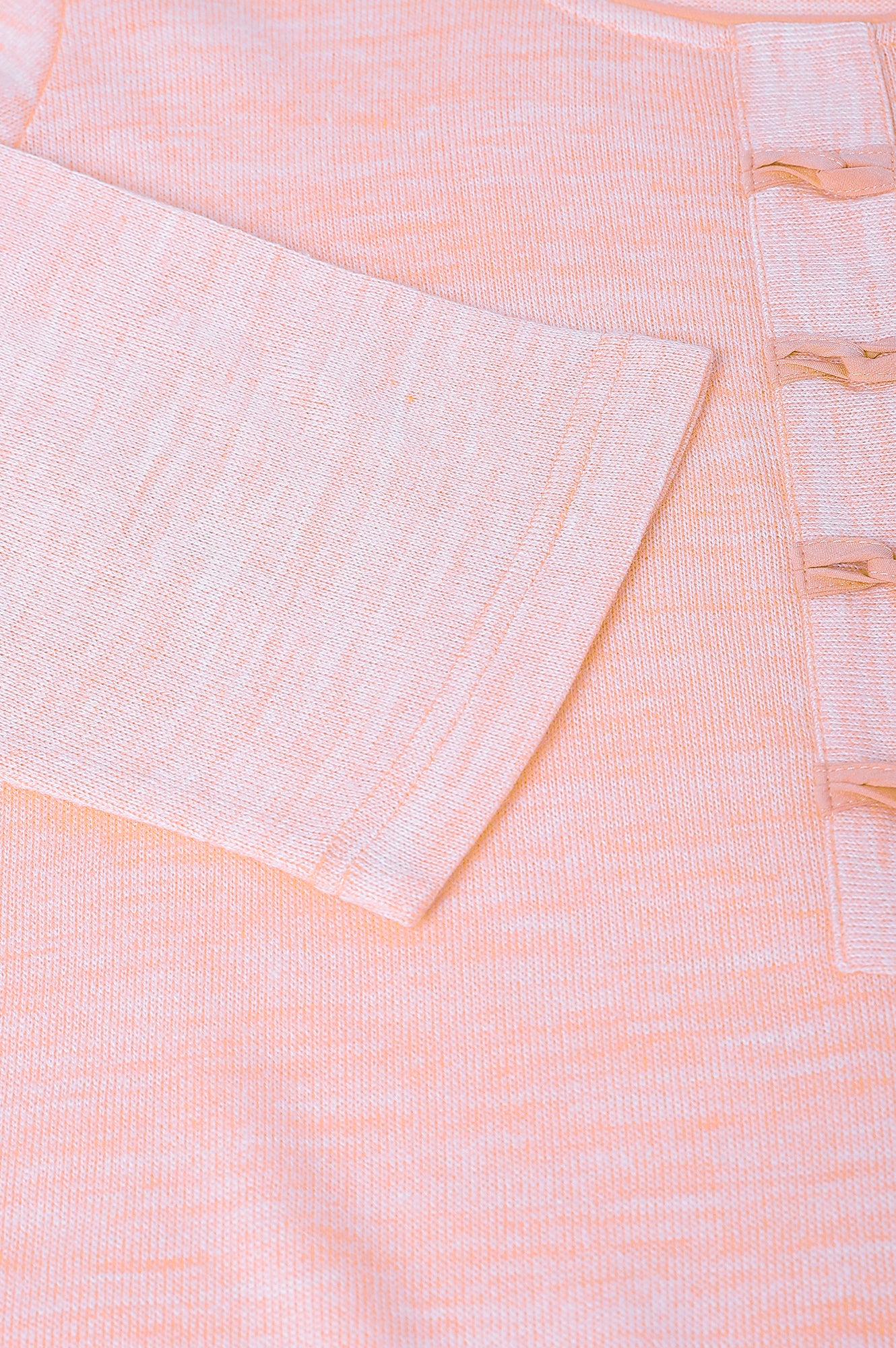 Pink Yarn-Dyed Round Neck Winter Plus Size kurta - Image 8