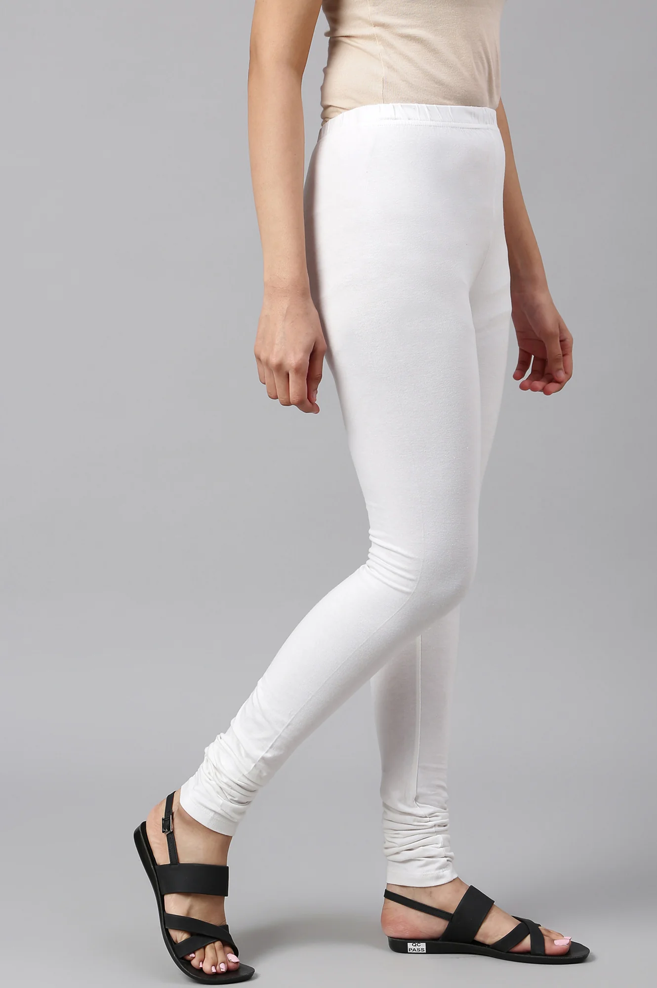 White Knitted Churidar - Image 5