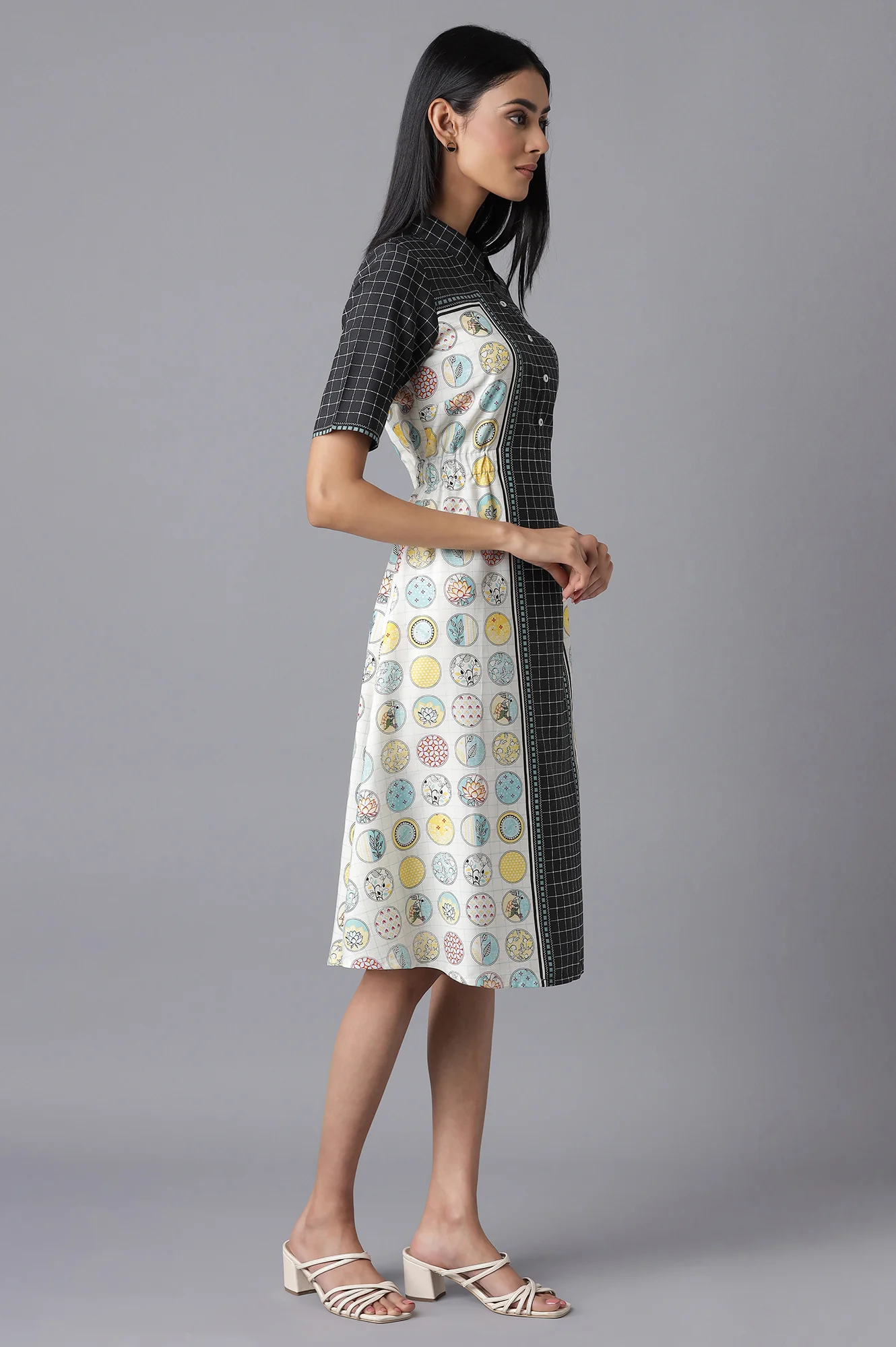 White Printed kurta - Image 4