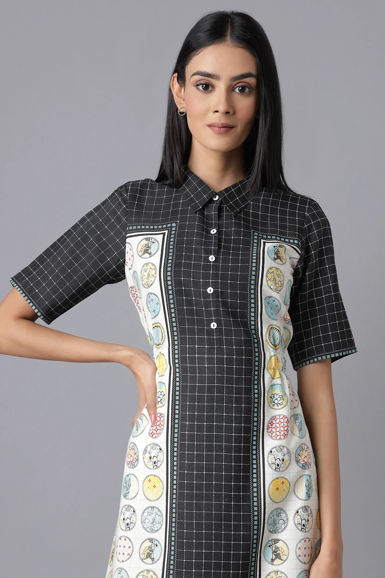 White Printed kurta - Image 5