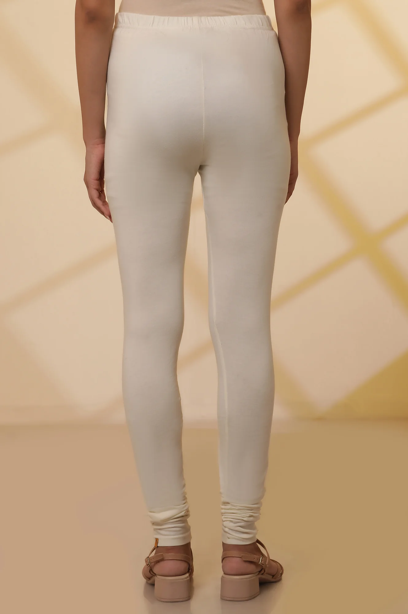 White Solid Churidar - Image 3