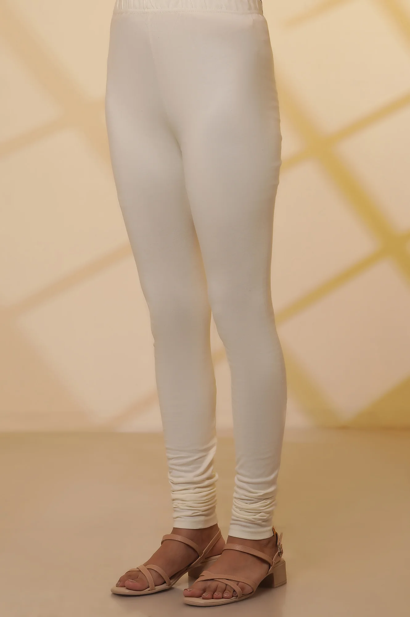 White Solid Churidar - Image 7