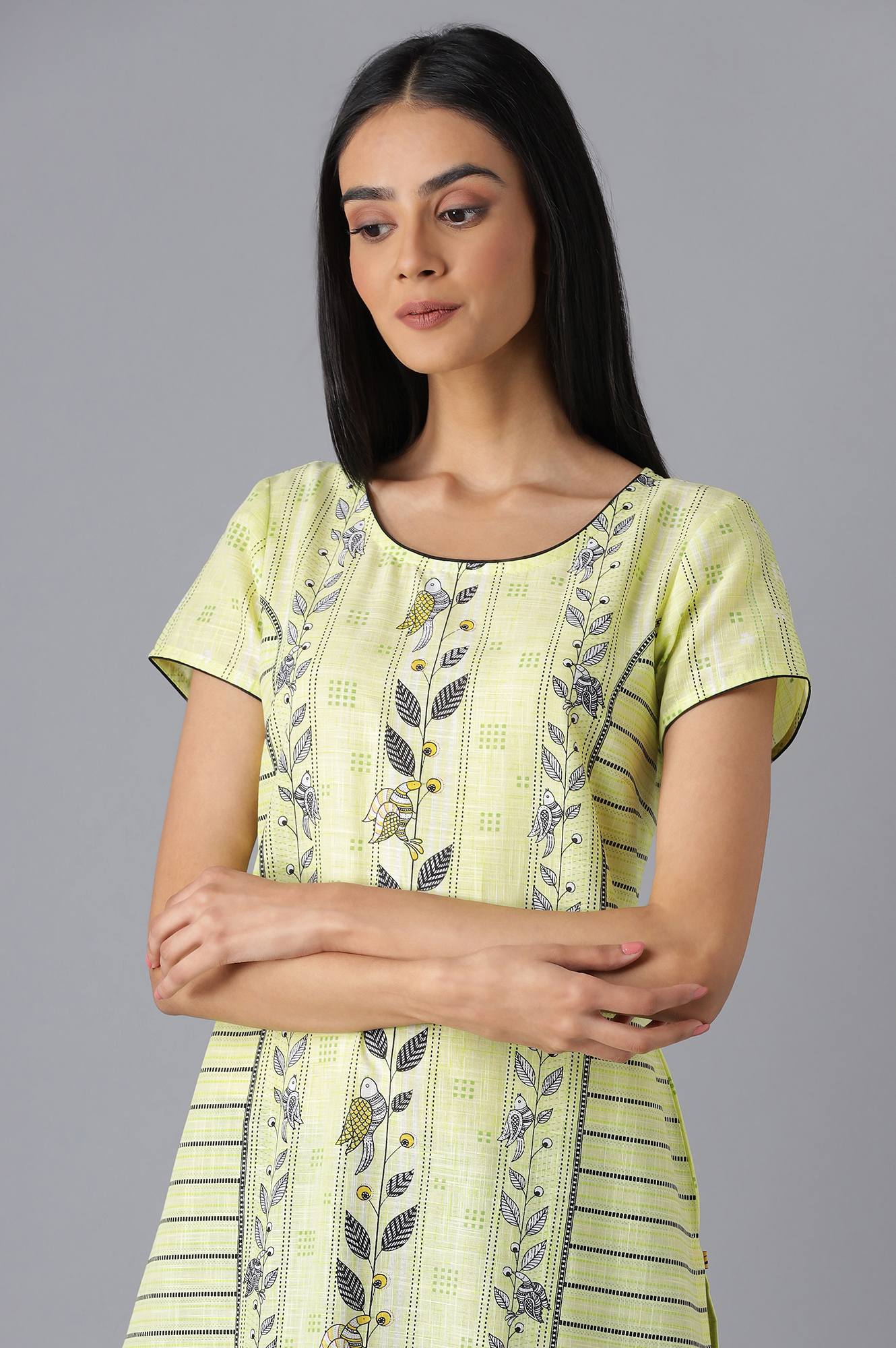 Yellow Modern Ethnic kurta - Image 5