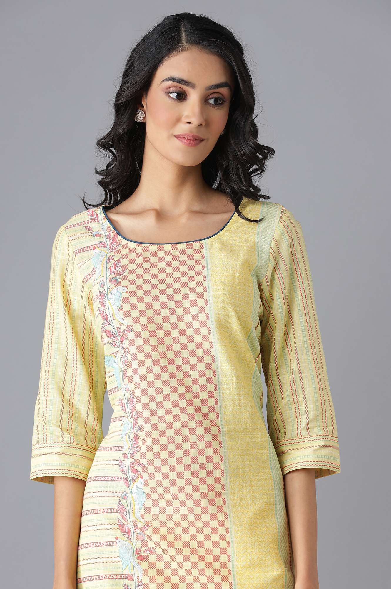 Yellow Modern Ethnic kurta - Image 6