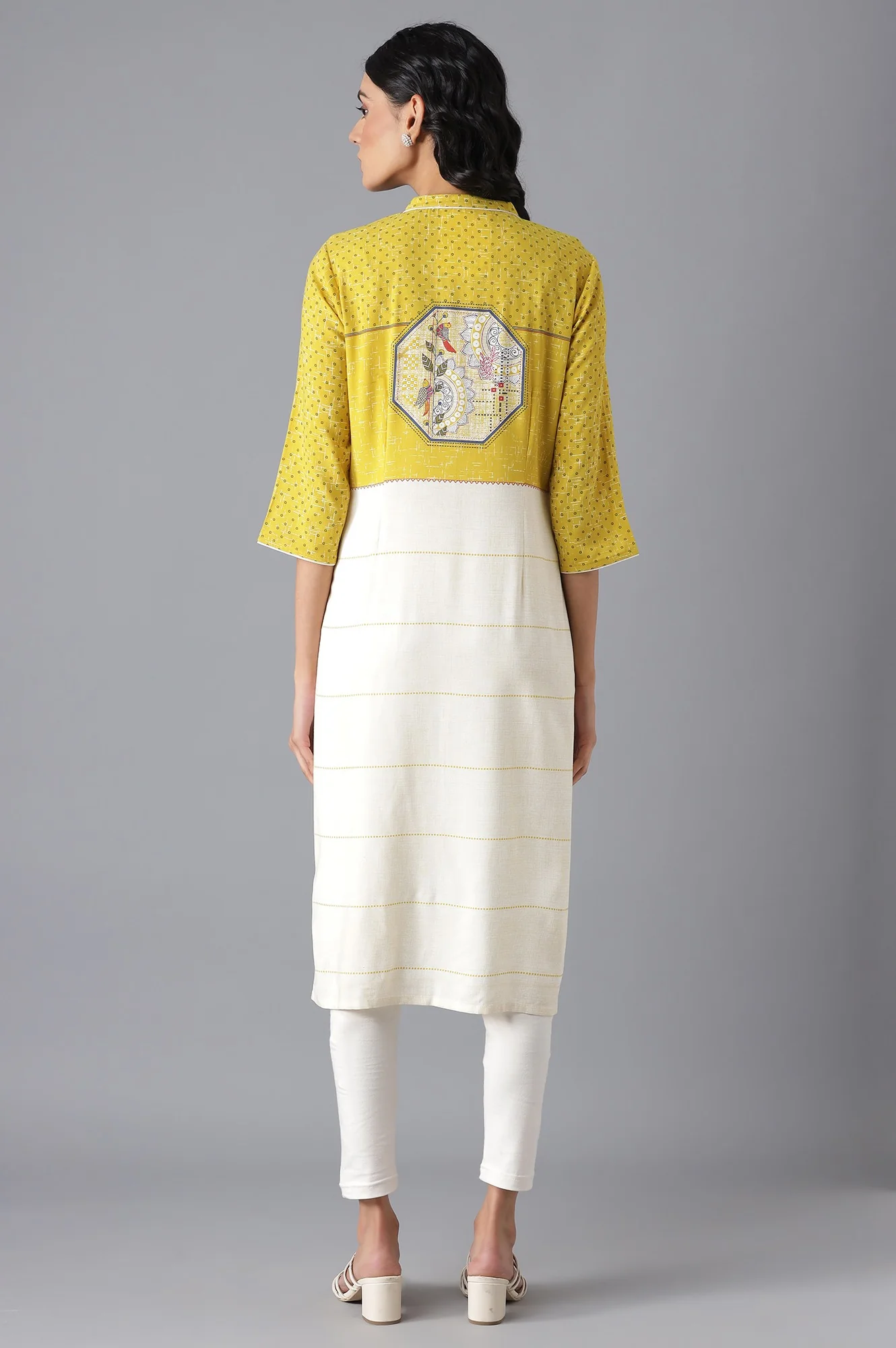 Yellow Modern Ethnic kurta - Image 2