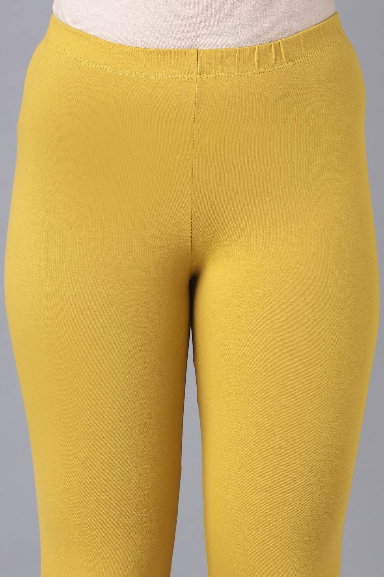 Yellow Skin Fit Churidar - Image 6