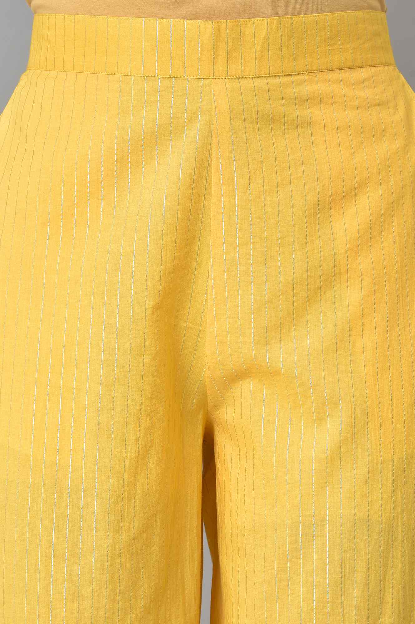 Yellow Staight Fit Women Palazzo - Image 6