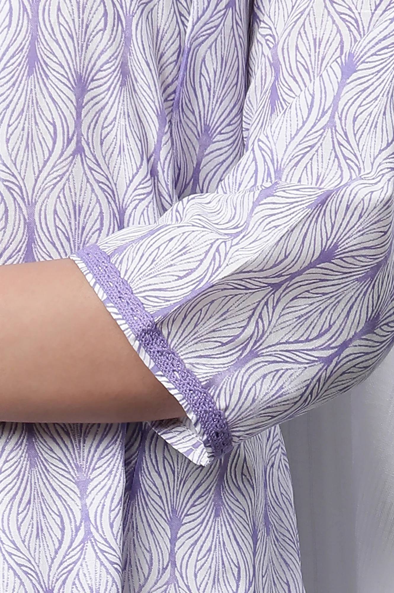 Purple Anarkali Kurta, Tights and Dupatta Set - Image 7