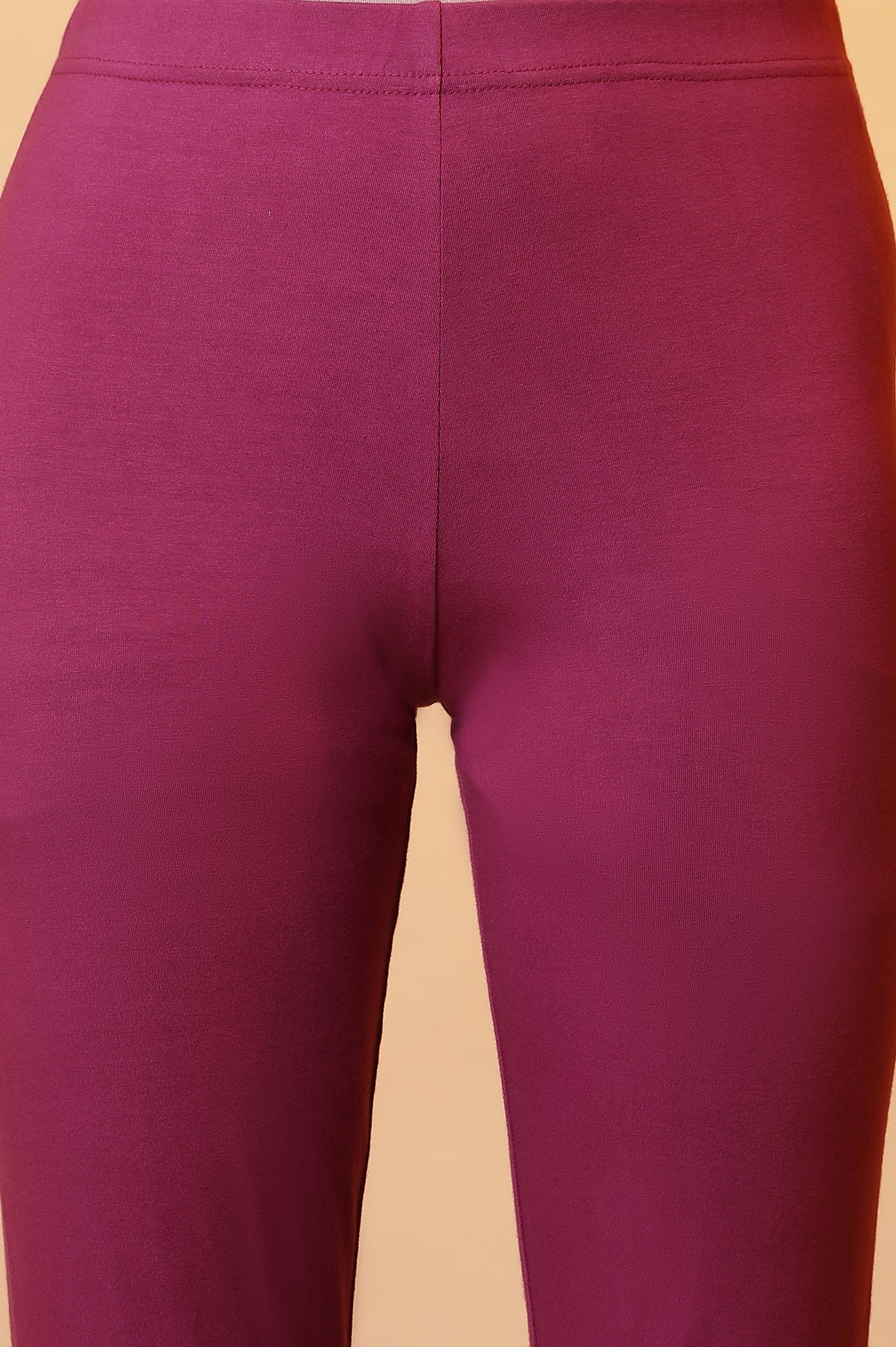 Purple Cotton Lycra Tights - Image 6