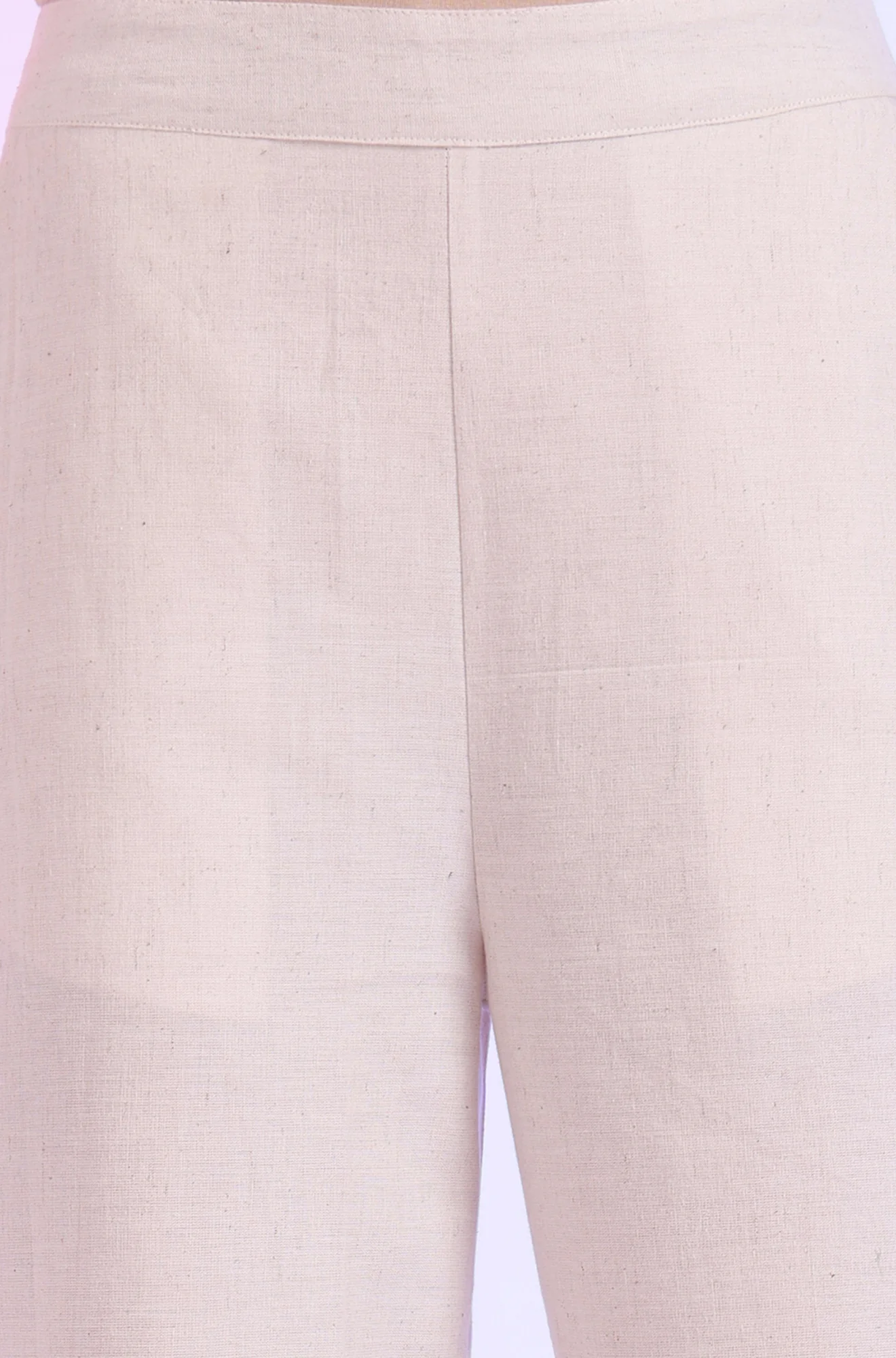 Solid Cotton Blend Palazzos - Image 7
