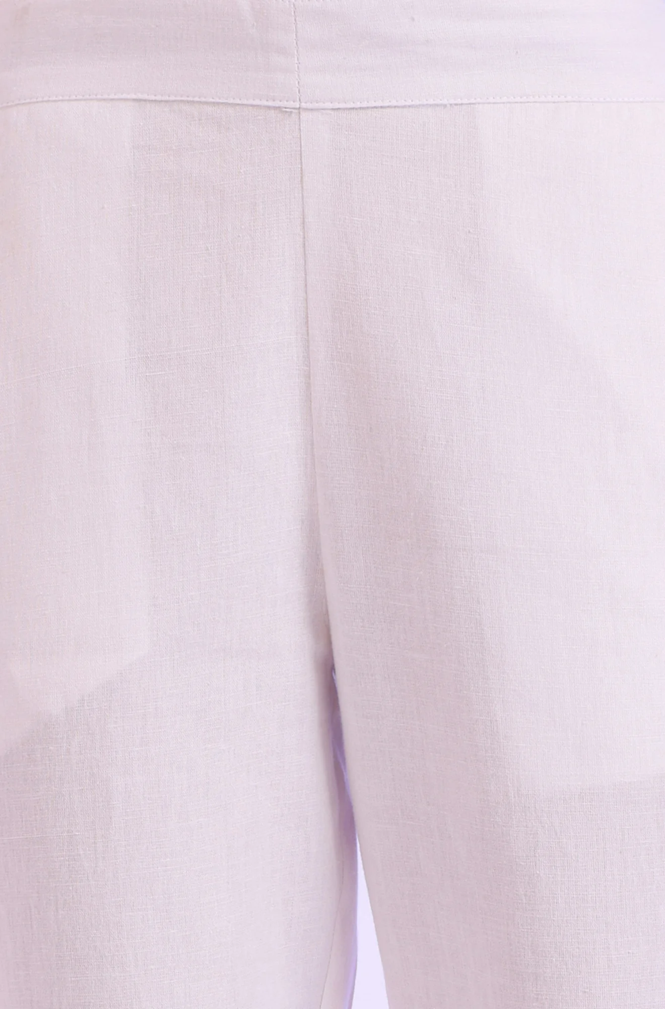 Solid Cotton Blend Palazzos - Image 3
