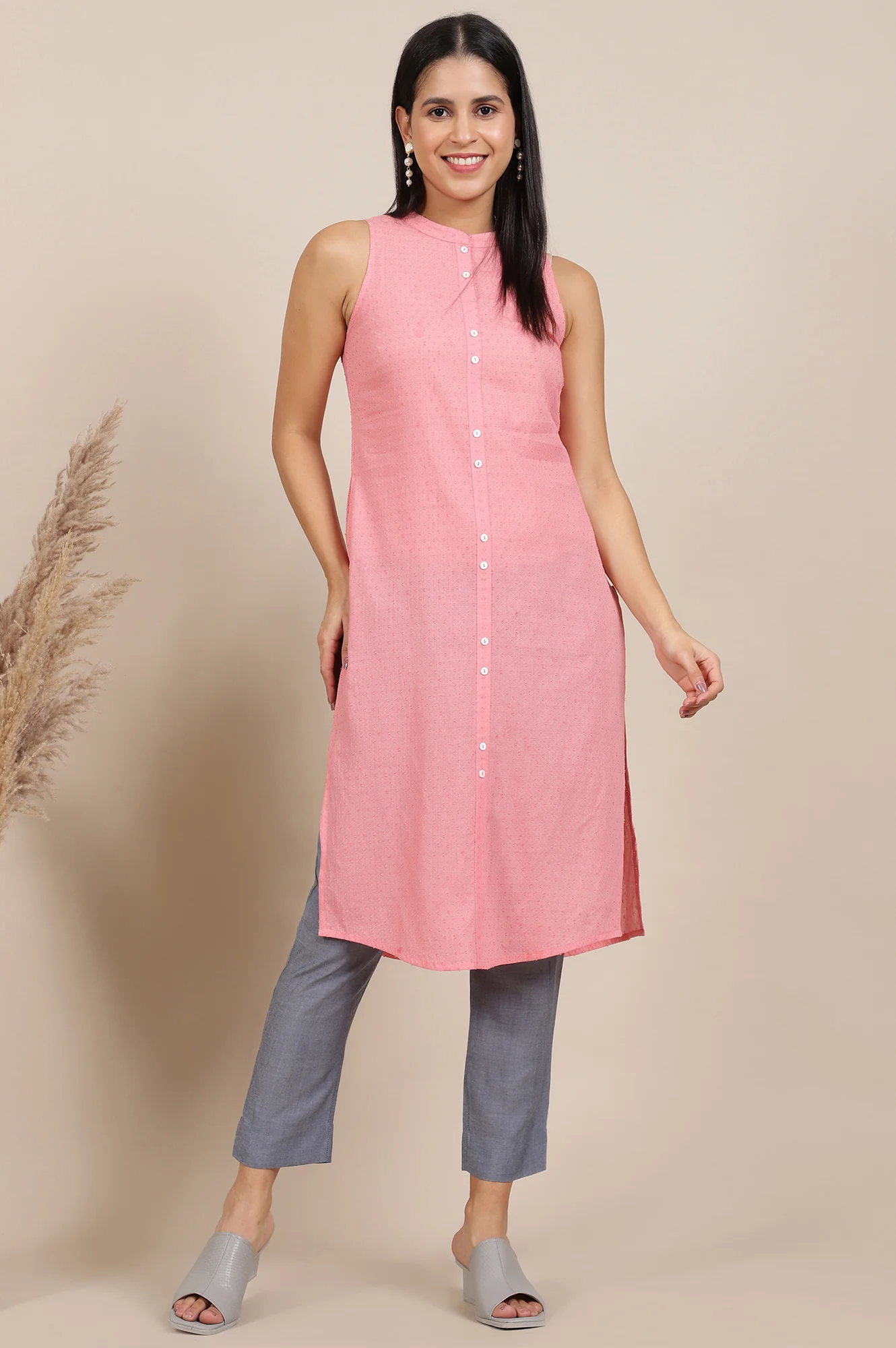 Blue Solid Rayon Trousers - Image 8