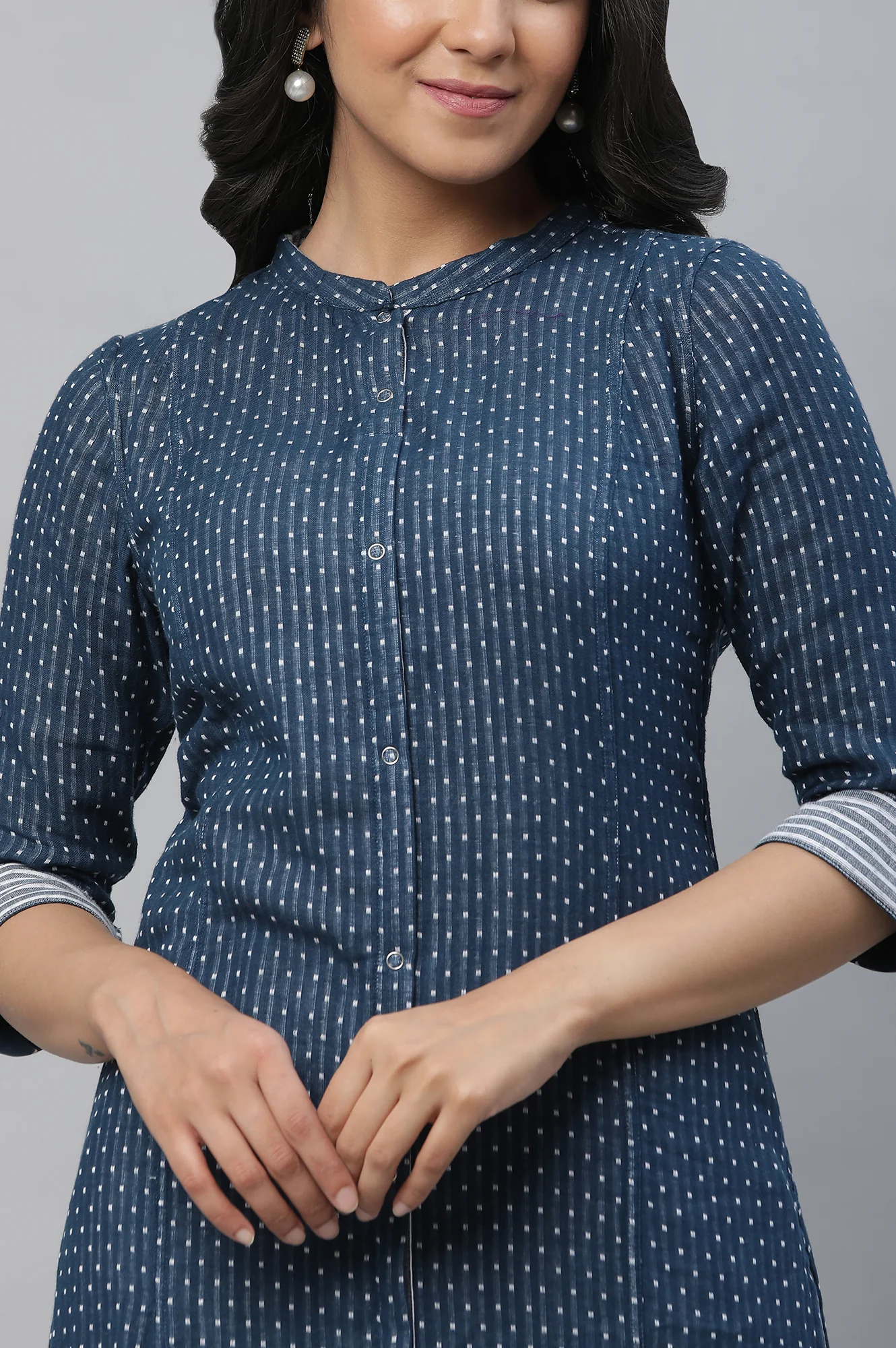 Three Quarter Sleeves Kurta - Image 6
