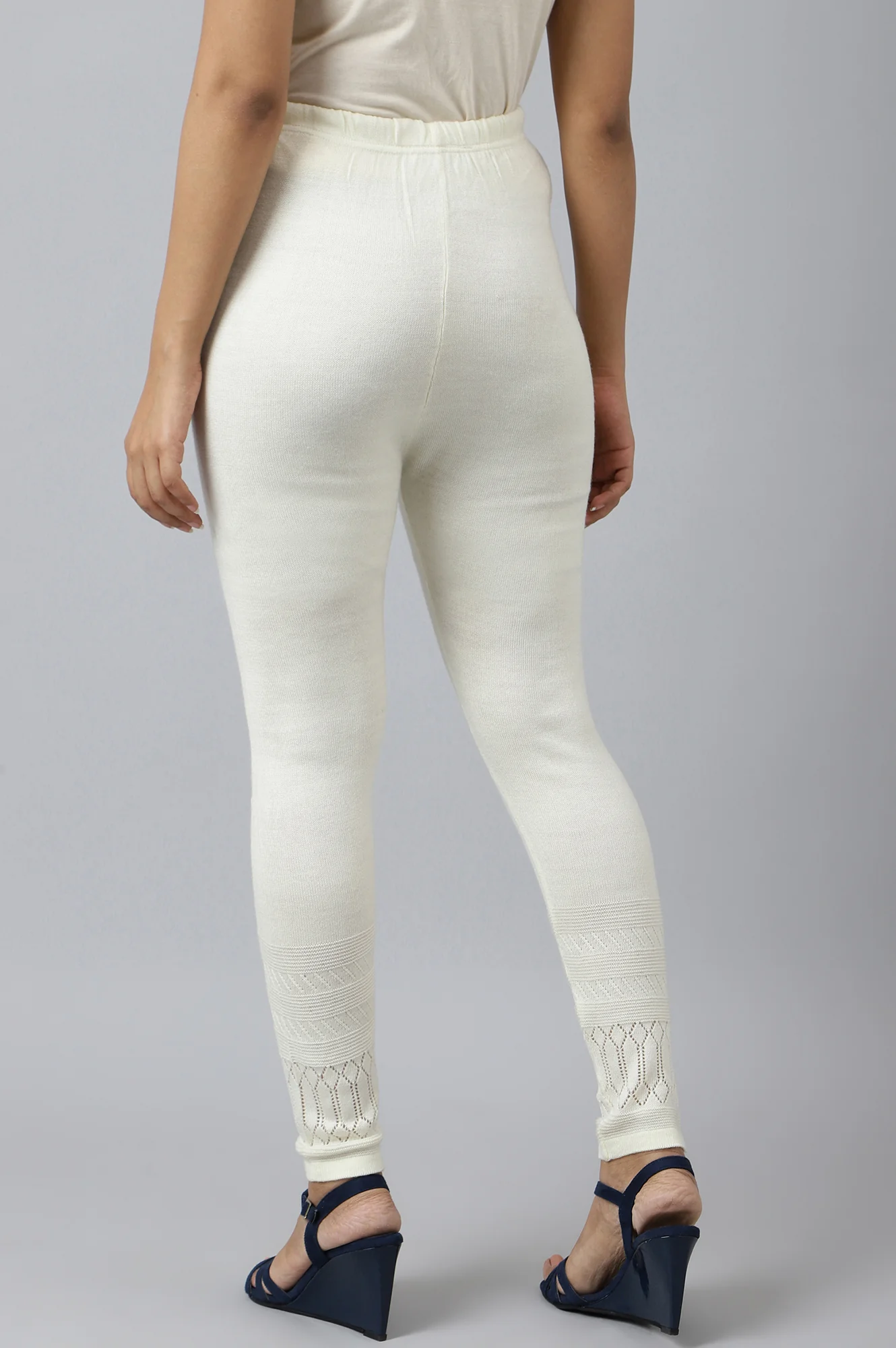 White Acrylic Winter Tights - Image 4