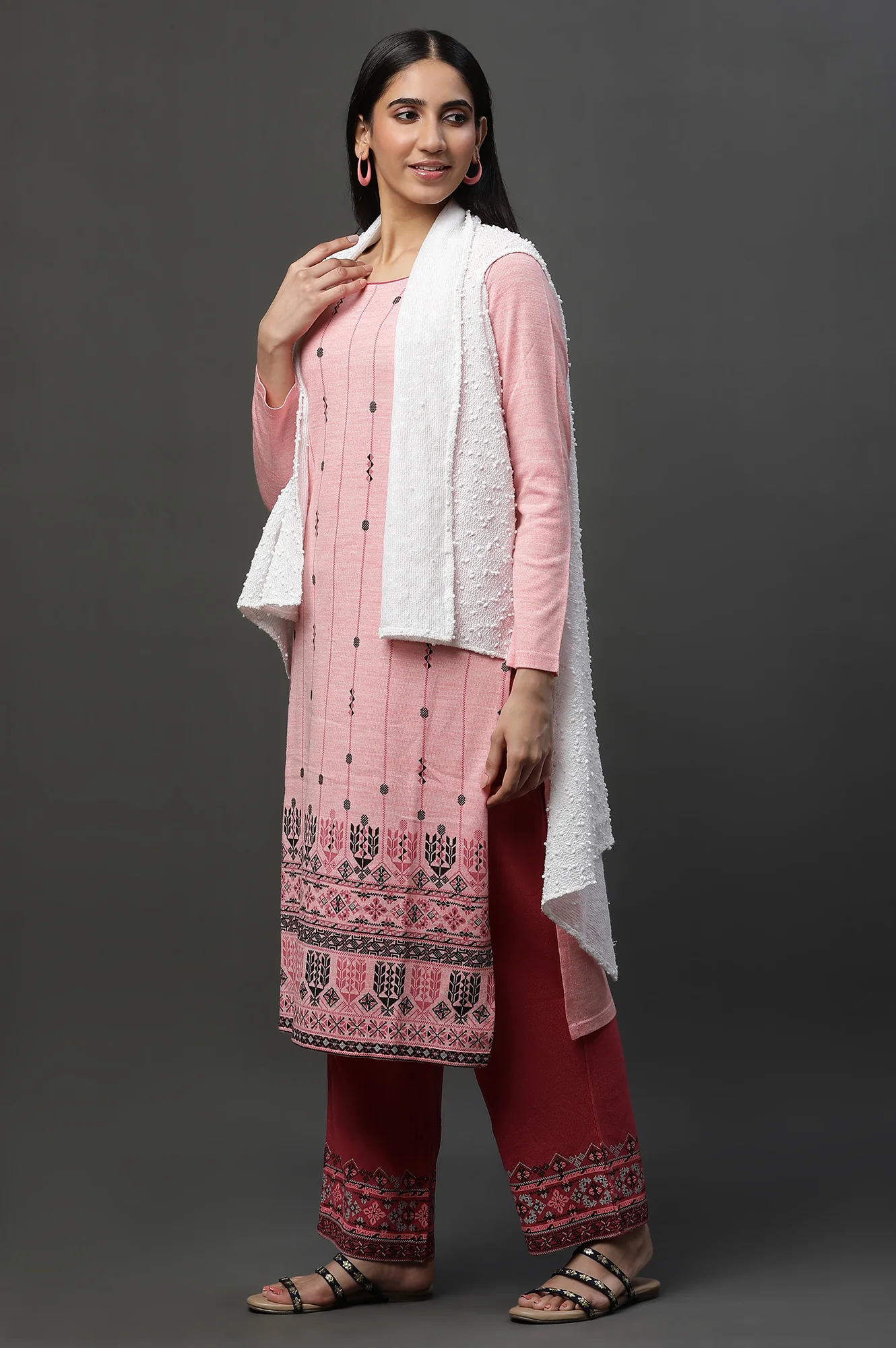 White Asymmetrical Winter Jacket - Image 3