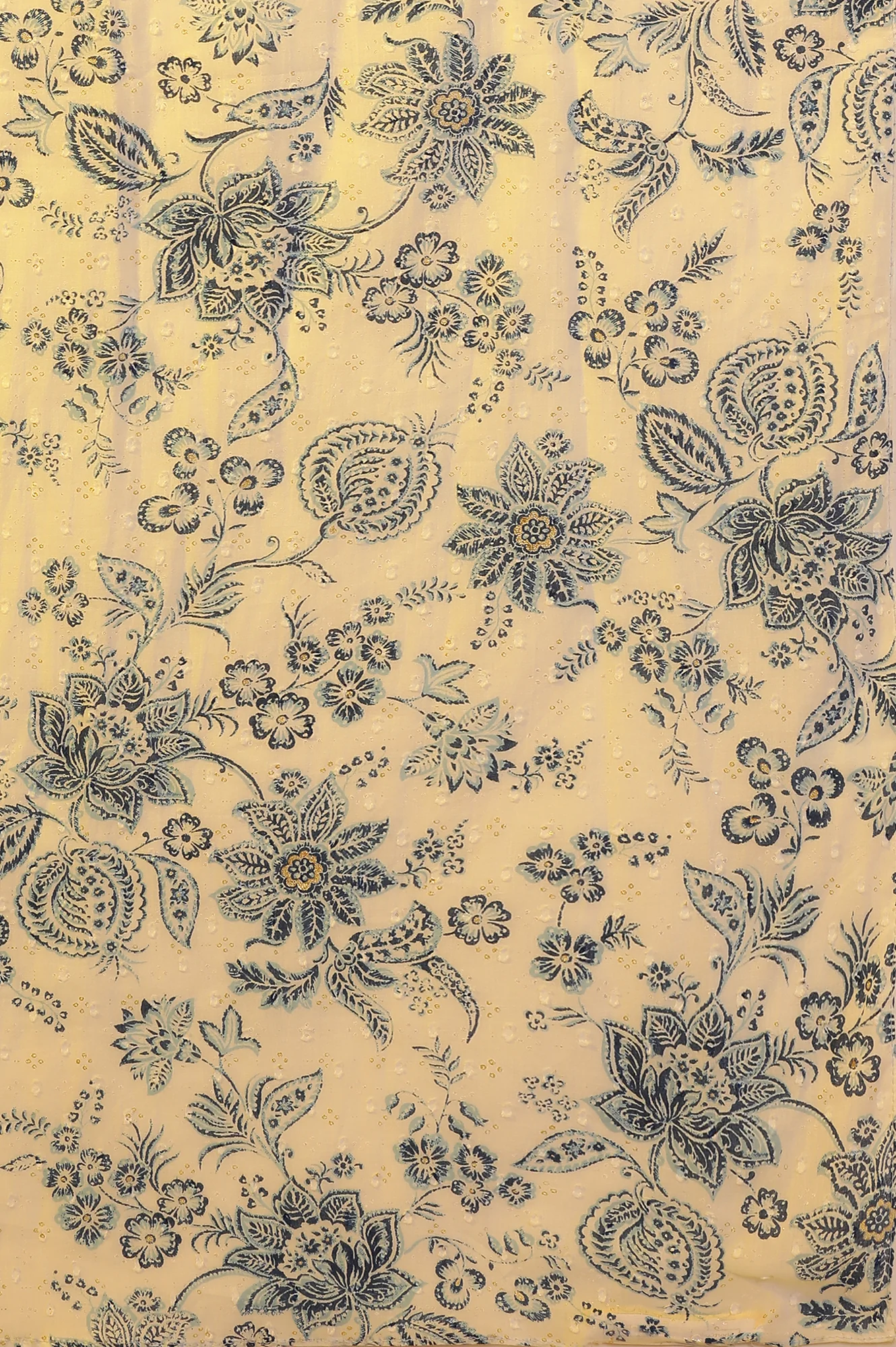 White Floral Printed Flared Kurta, Tights and Dupatta Set - Image 10
