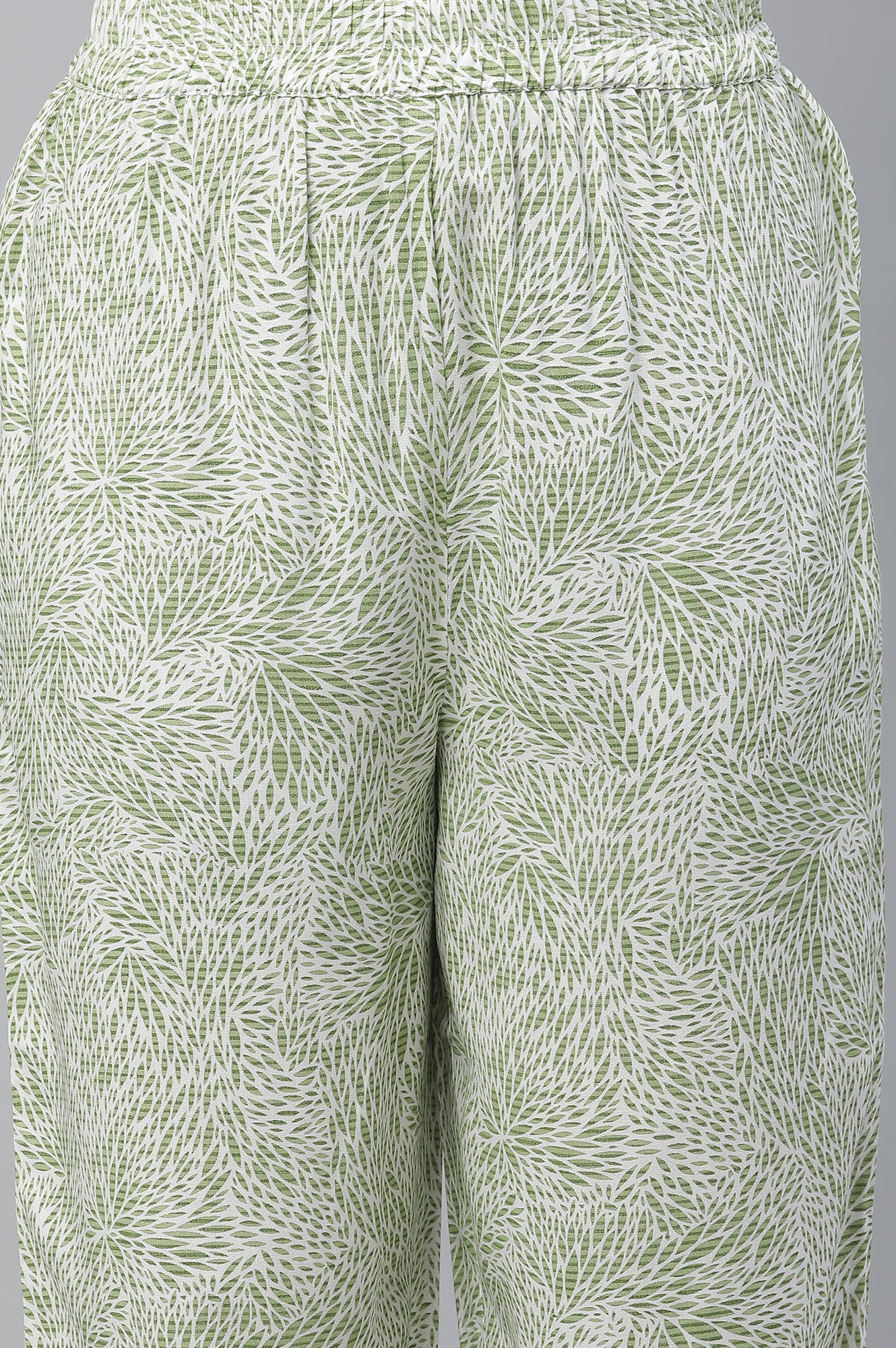 White Floral Printed Kurta, Pants & Dupatta Set - Image 6