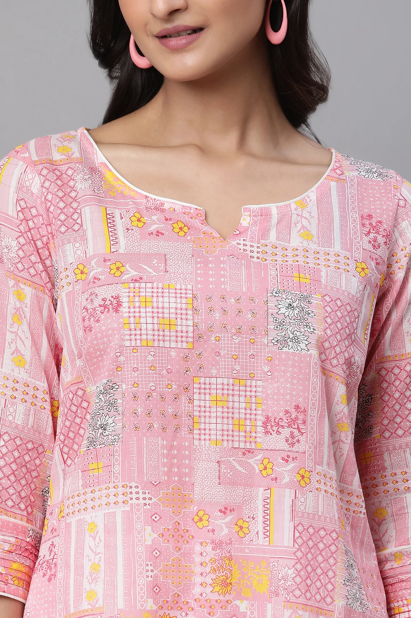 White Solid Classic Kurti - Image 6