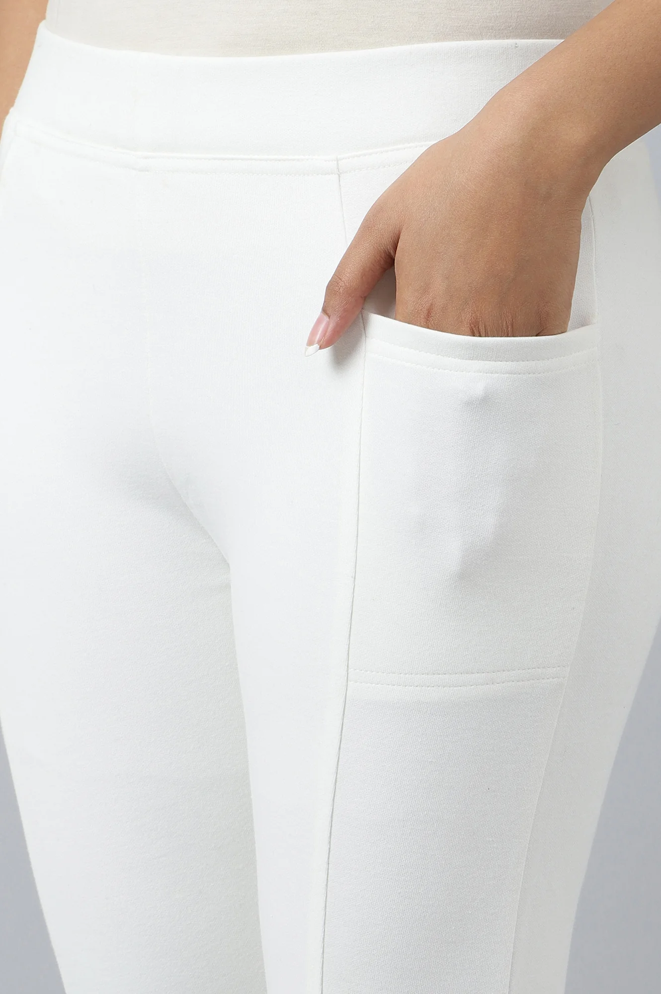 White Solid Winter Tights - Image 10