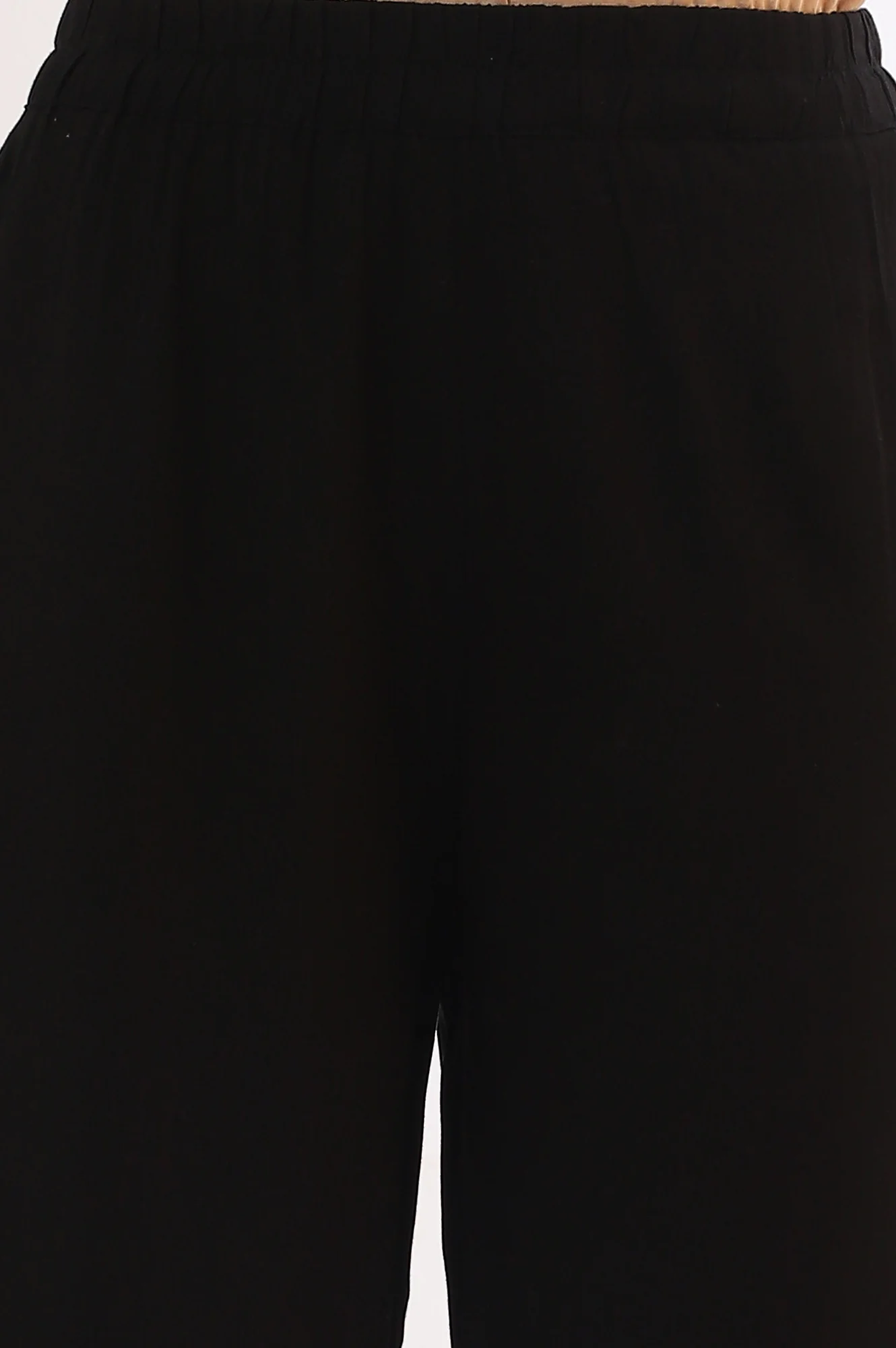 White Yarn Dyed Rayon Straight Kurta With Palazzos & Dupatta Set - Image 8