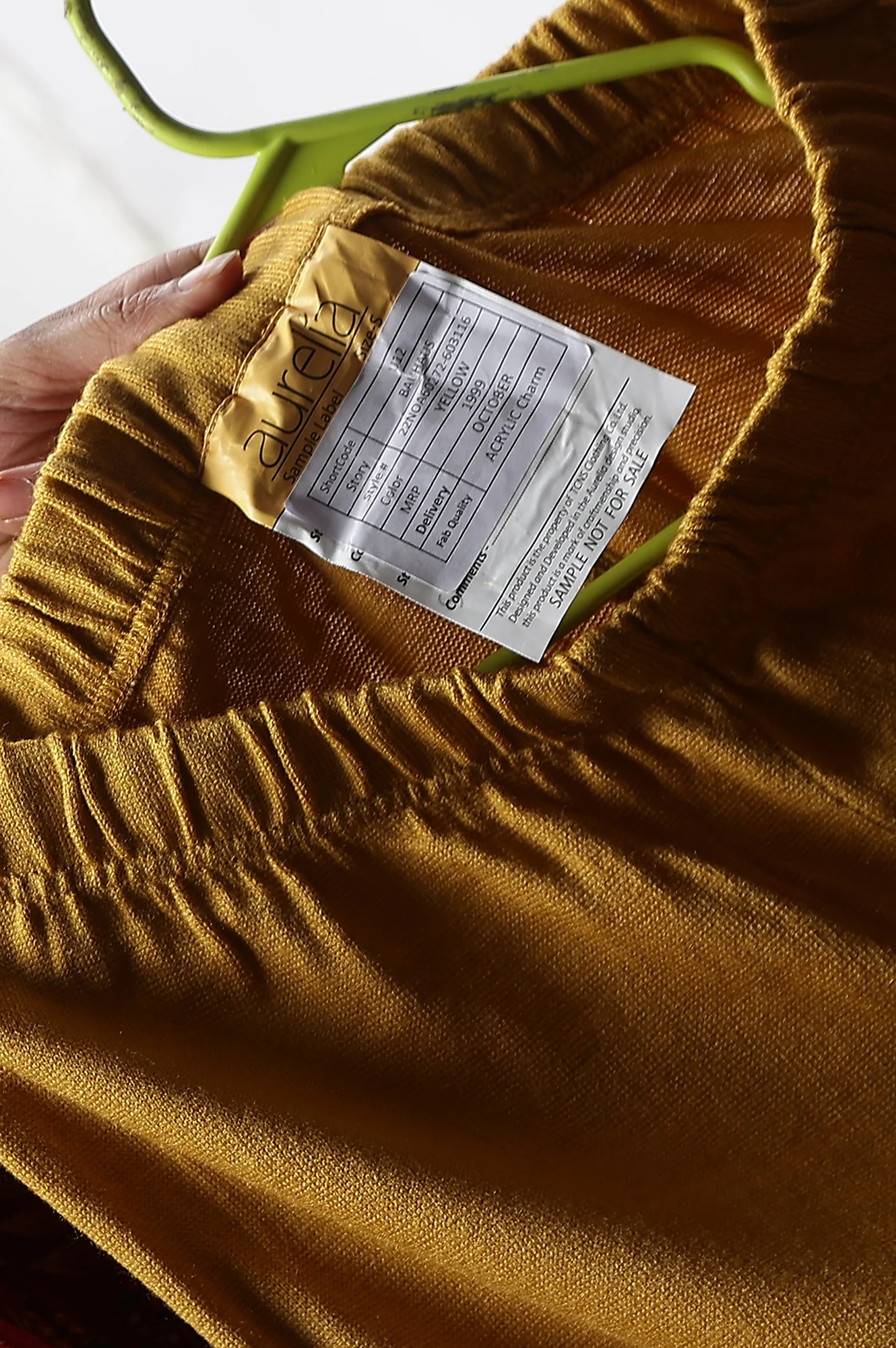 Yellow Ankle Length Straight Winter Palazzo - Image 10