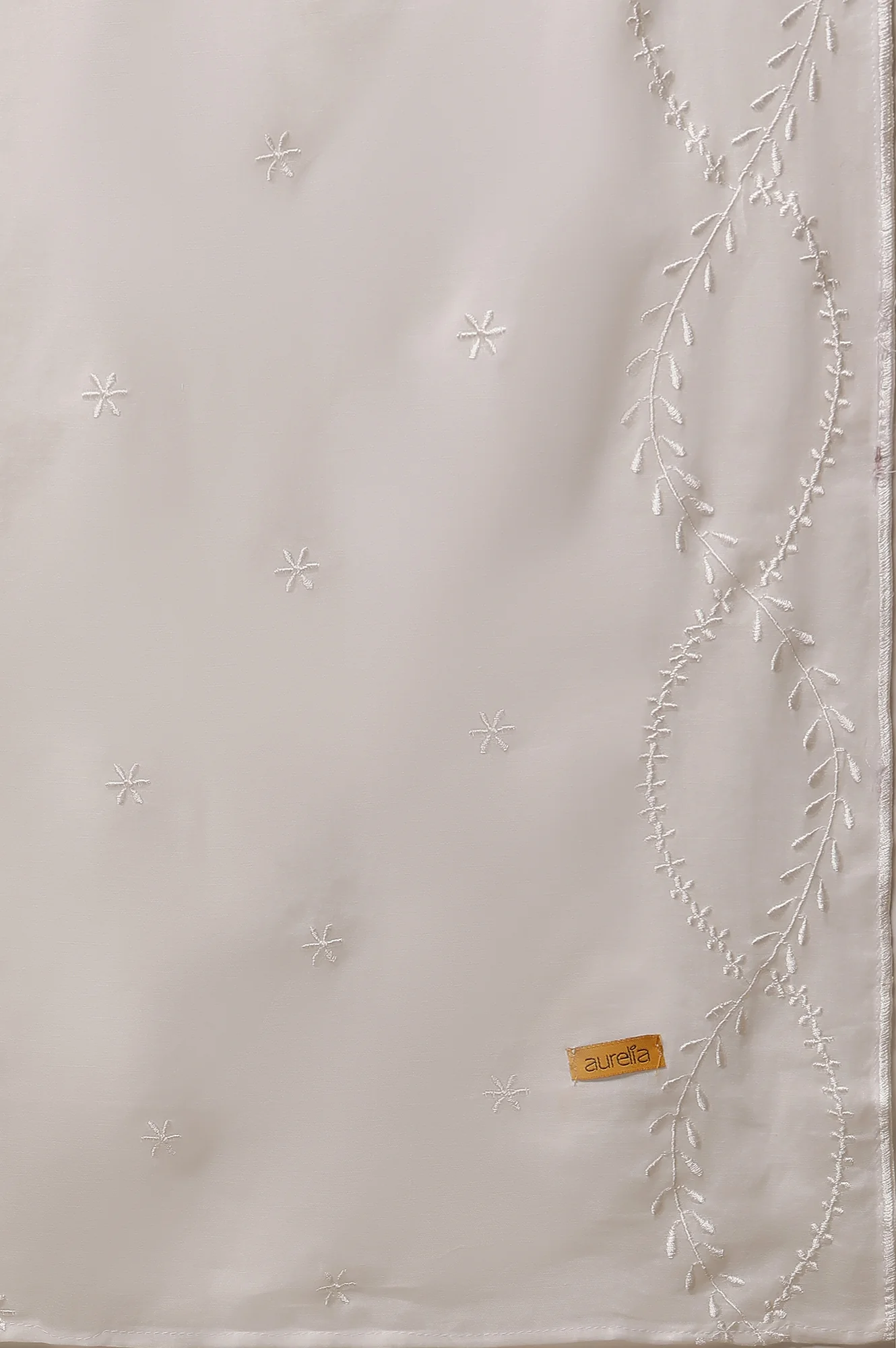 Yellow Embroidered Schiffli Kurta, Palazzo and Dupatta Set - Image 10