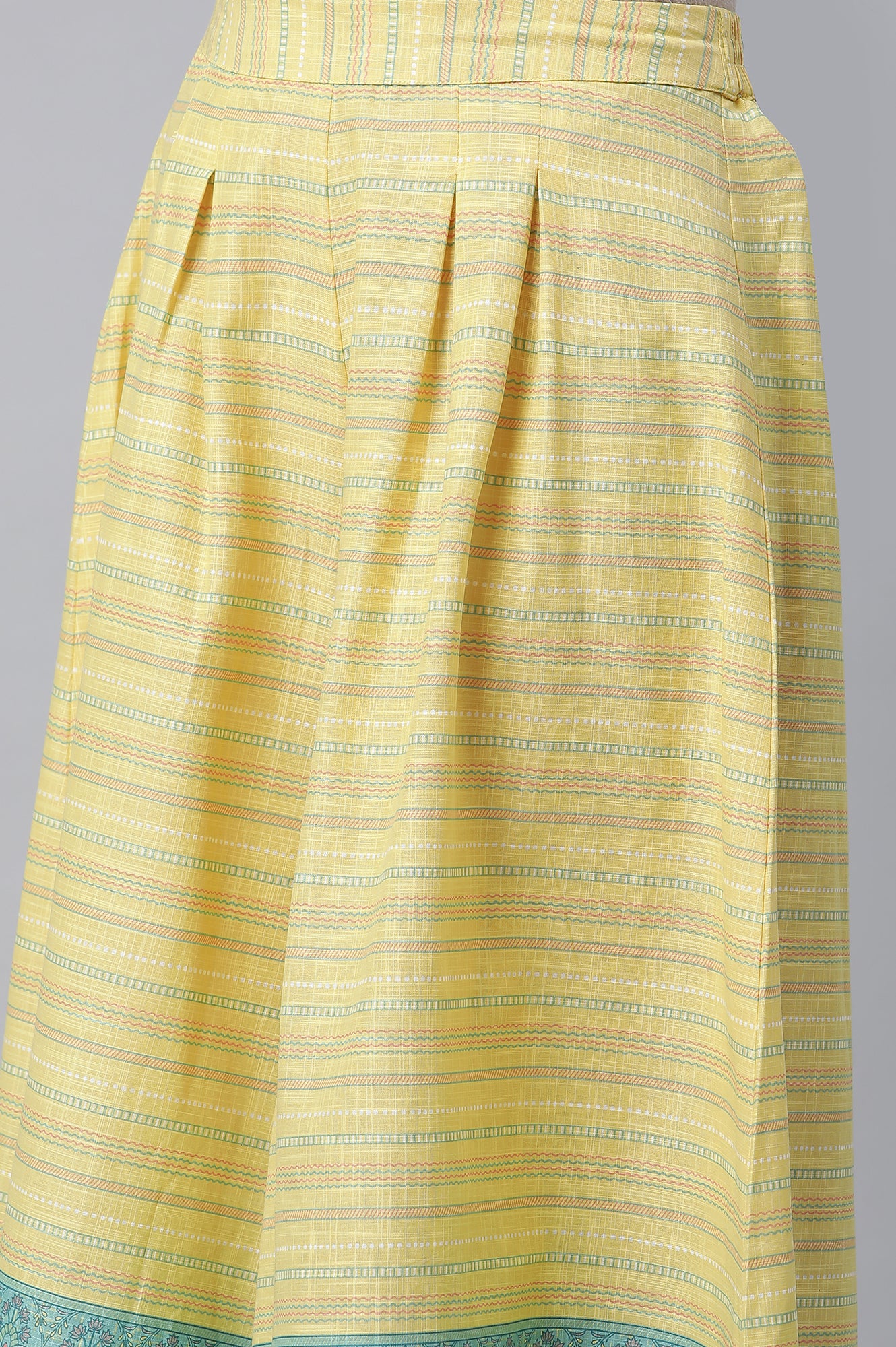 Yellow Printed Kurta, Culottes & Dupatta Set - Image 7