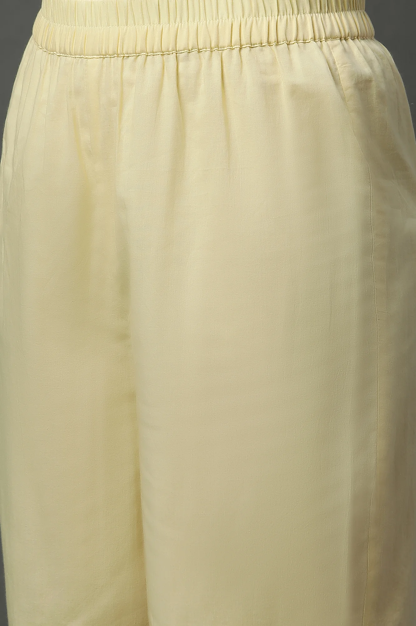 Yellow Schiffli Lace Kurta, Pants and Dupatta - Image 10